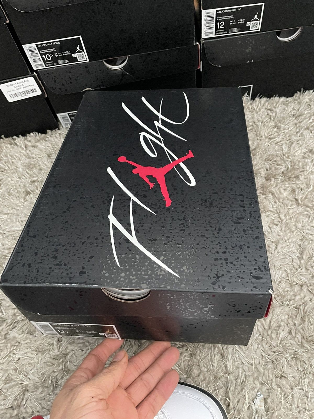 Jordan Brand Jordan 4 Red Cement Size US 6 / EU 39 - 10 Thumbnail