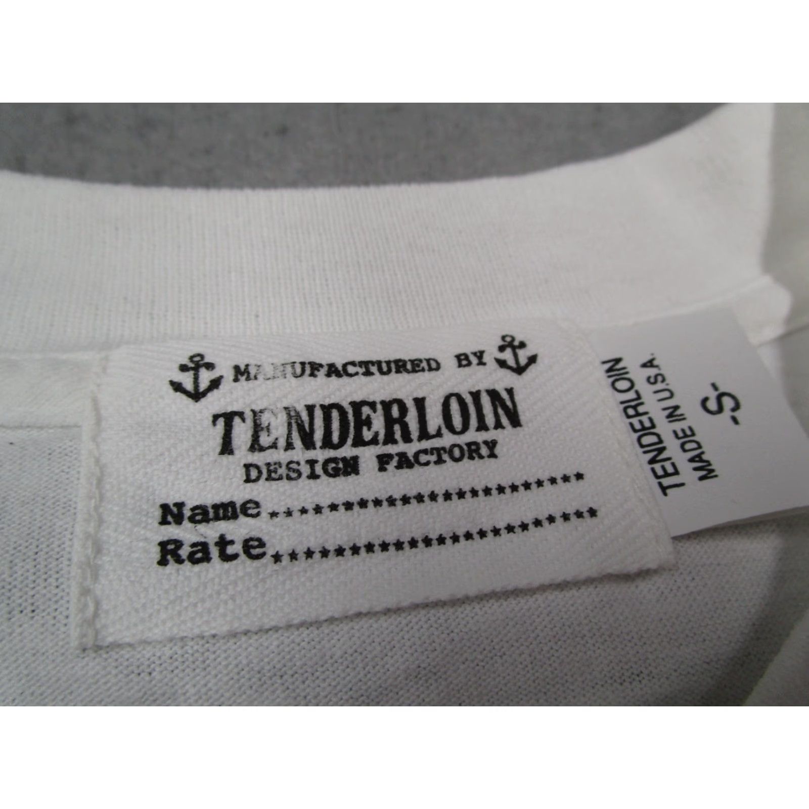 Tenderloin Tenderloin Mens White Short Sleeve Shirt - Small - 100% Cotton - Made in USA - Crew Neck - Knit Tee Size US S / EU 44-46 / 1 - 2 Thumbnail