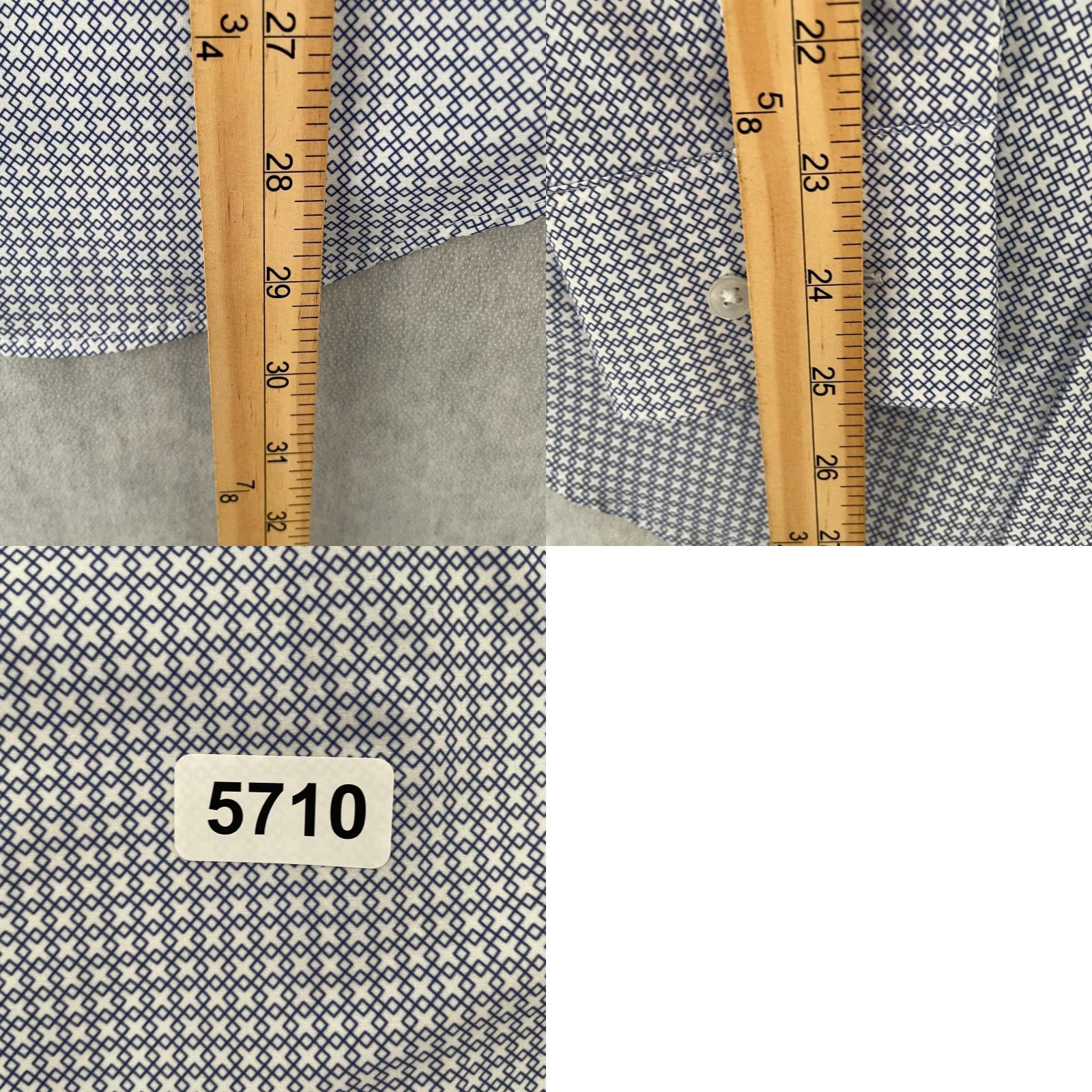 Mizzen+Main Mizzen+Main Shirt Adult Blue Button Up Performance Mens M Size US M / EU 48-50 / 2 - 8 Thumbnail