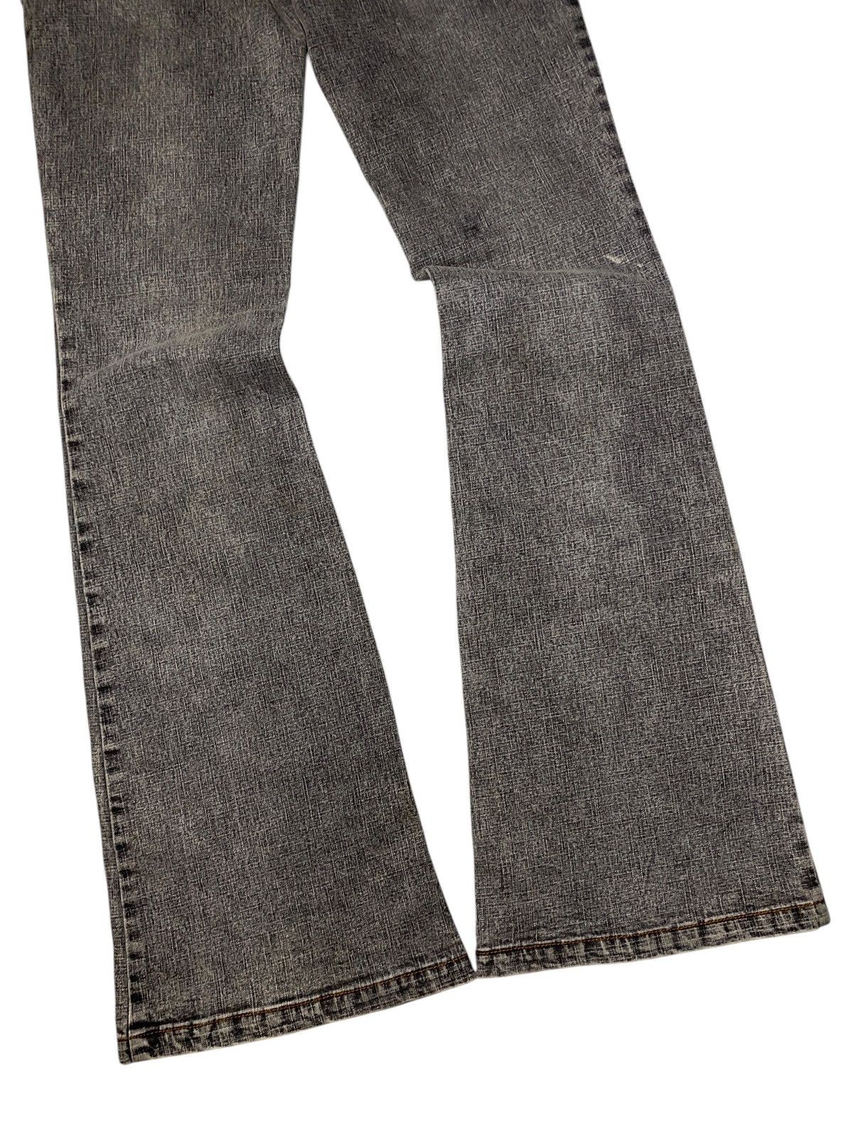 If Six Was Nine 2000's Japanese Floral Flared Seawashed Bootcut Jeans Size US 27 - 9 Thumbnail