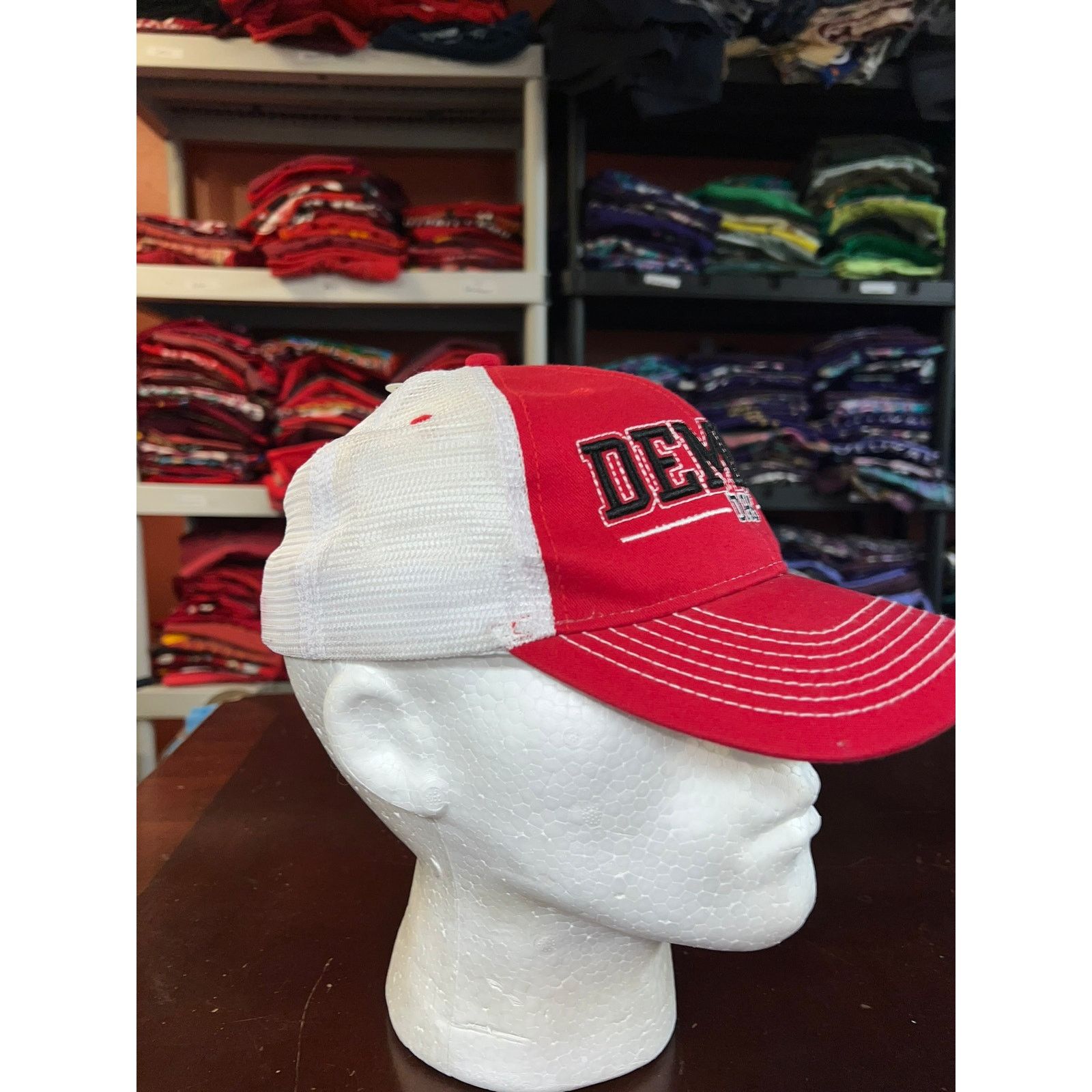 Vintage Vintage Demons Hat DHS Red White Cap Headwear NWT Size ONE SIZE - 5 Thumbnail