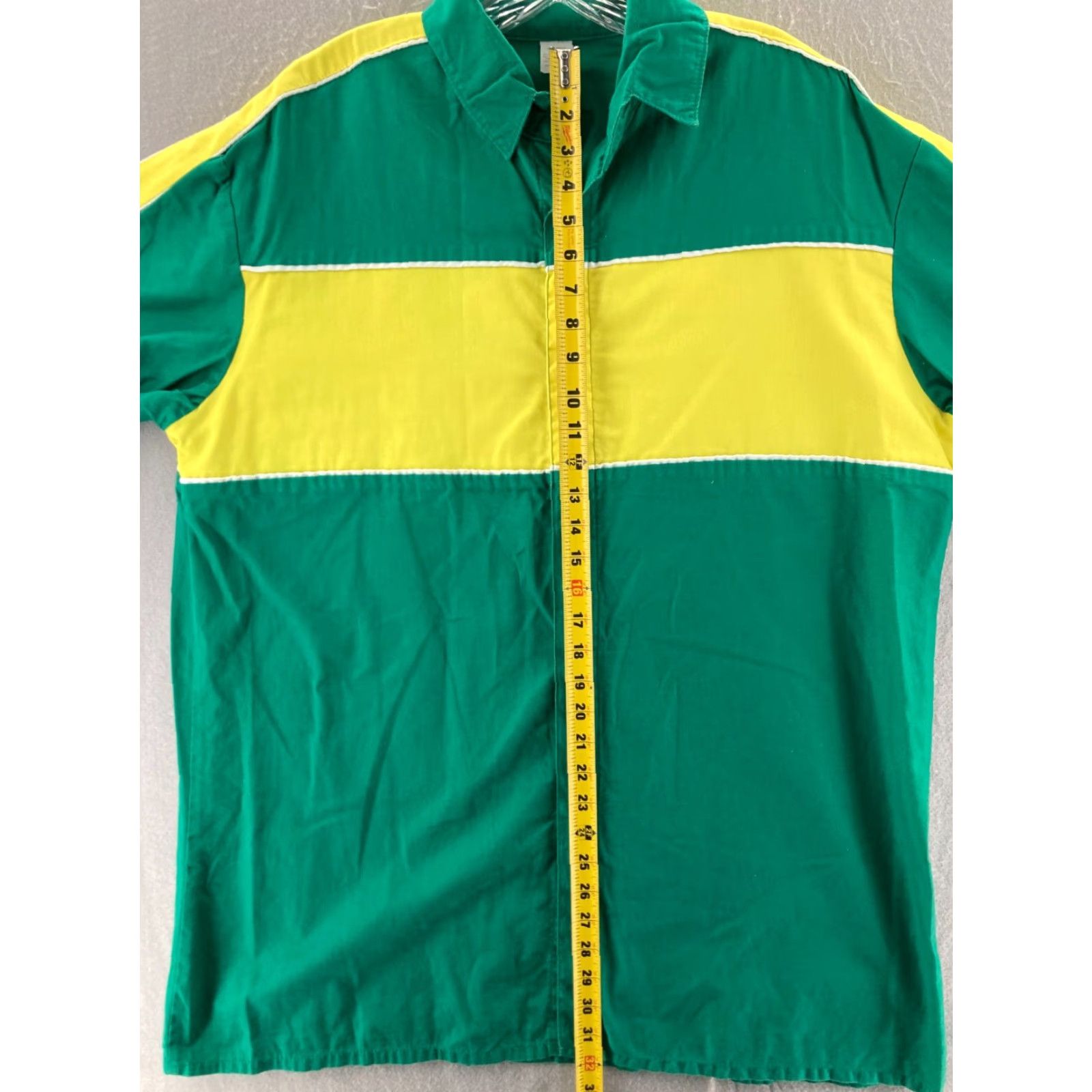 Vintage Vintage Safe Quip Shirt Mens XL Green Yellow Short Sleeve Racing Mechanic 70s Size US XL / EU 56 / 4 - 3 Thumbnail