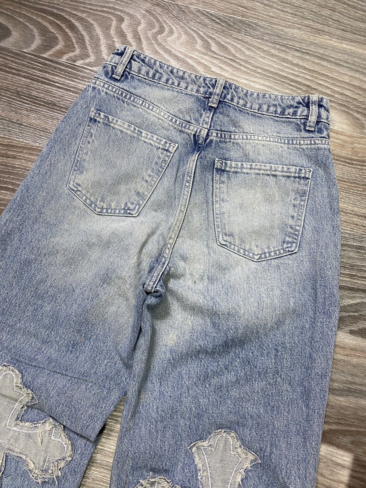 Japanese Brand × Vintage Distressed denim crash pants Y2K baggy Size US 28 / EU 44 - 9 Thumbnail