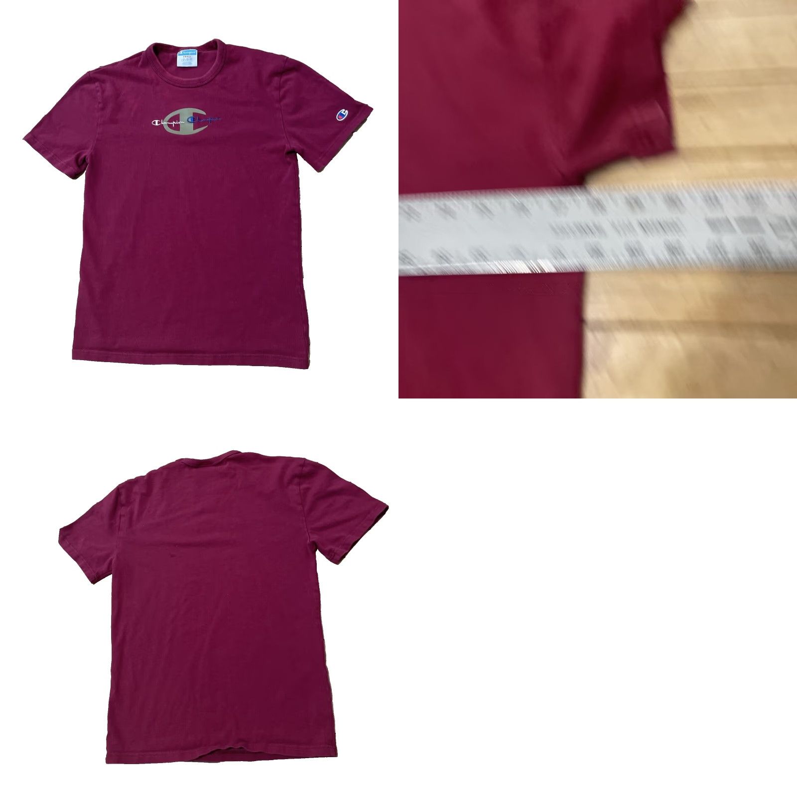 Champion VINTAGE Champion Embroidered T Shirt Mens S Red Crew KnitTee 590157 Size US S / EU 44-46 / 1 - 10 Thumbnail