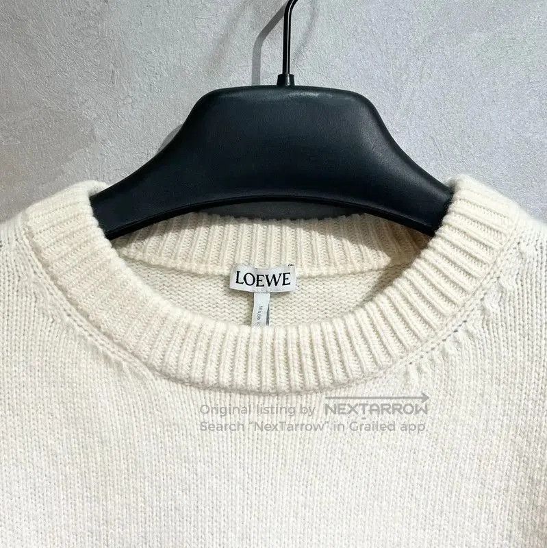 Loewe Loewe Ivory Wool Knit Sweater for Women . Size L / US 10 / IT 46 - 2 Thumbnail