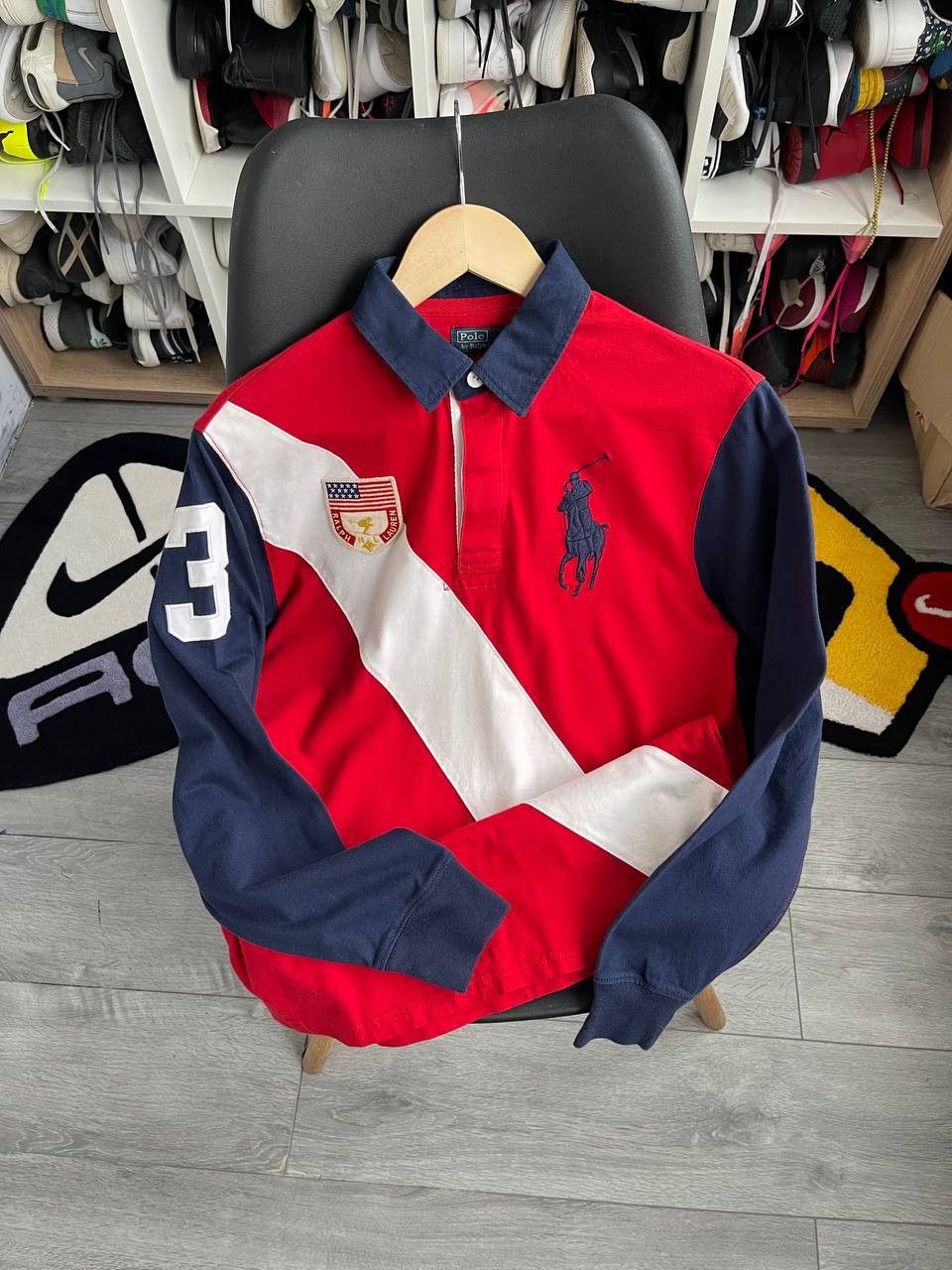 Polo Ralph Lauren vintage polo ralph lauren long sleeve usa big logo Size US XS / EU 42 / 0 - 1 Thumbnail