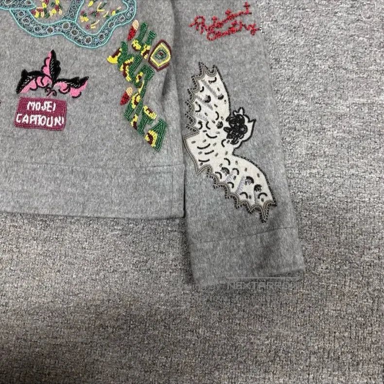 Valentino Valentino A beaded wool sweatshirt Size S / US 4 / IT 40 - 4 Thumbnail