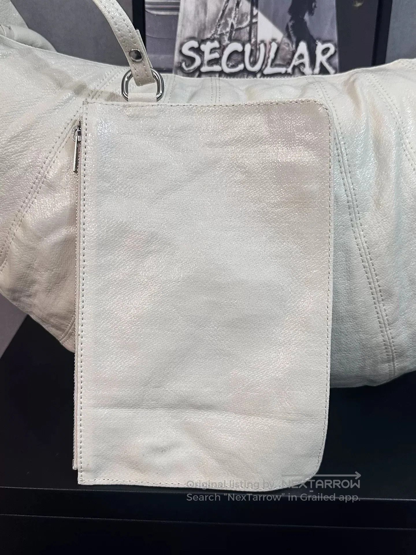 Lemaire Lemaire Large Coated Cotton Croissant Bag. Size ONE SIZE - 6 Thumbnail