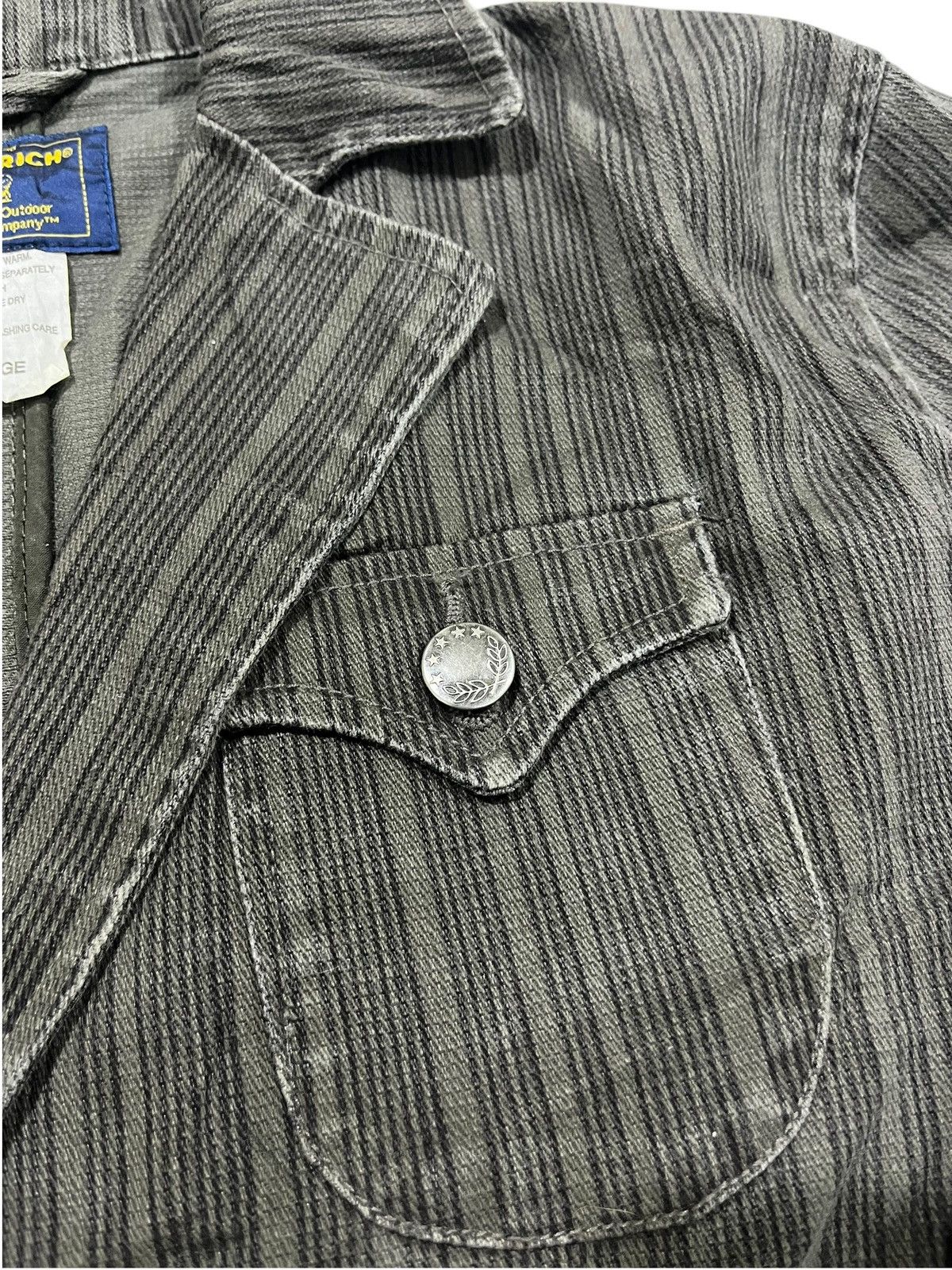 Vintage Vintage Woolrich Stripped Button Up Blazer/Coat Jacket Size US L / EU 52-54 / 3 - 8 Thumbnail