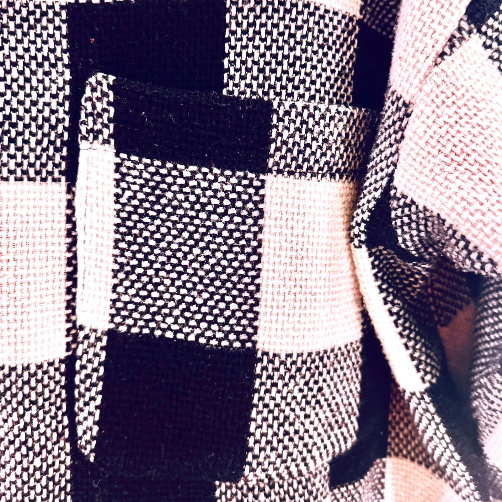 Other Hooded Oversized Shacket Jacket Black White Plaid Women’s S Size S / US 4 / IT 40 - 6 Thumbnail