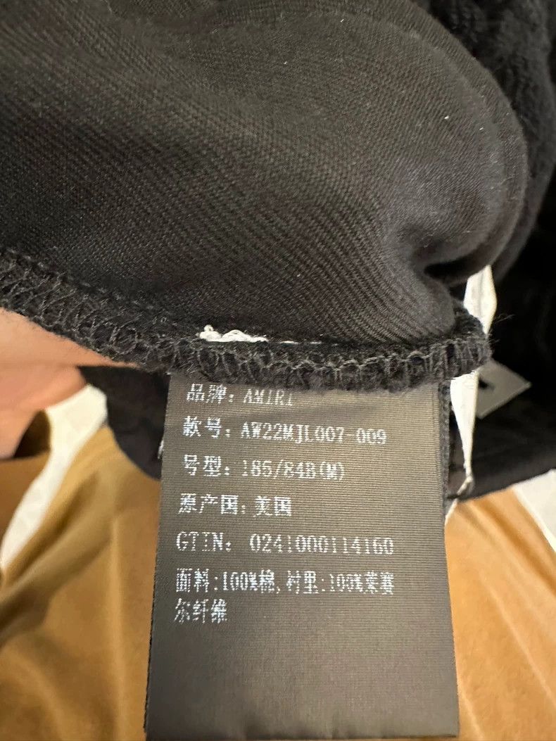 Amiri Amiri Size M Black logo cotton sweatpants 2503-Nextarrow Size US 34 / EU 50 - 9 Thumbnail
