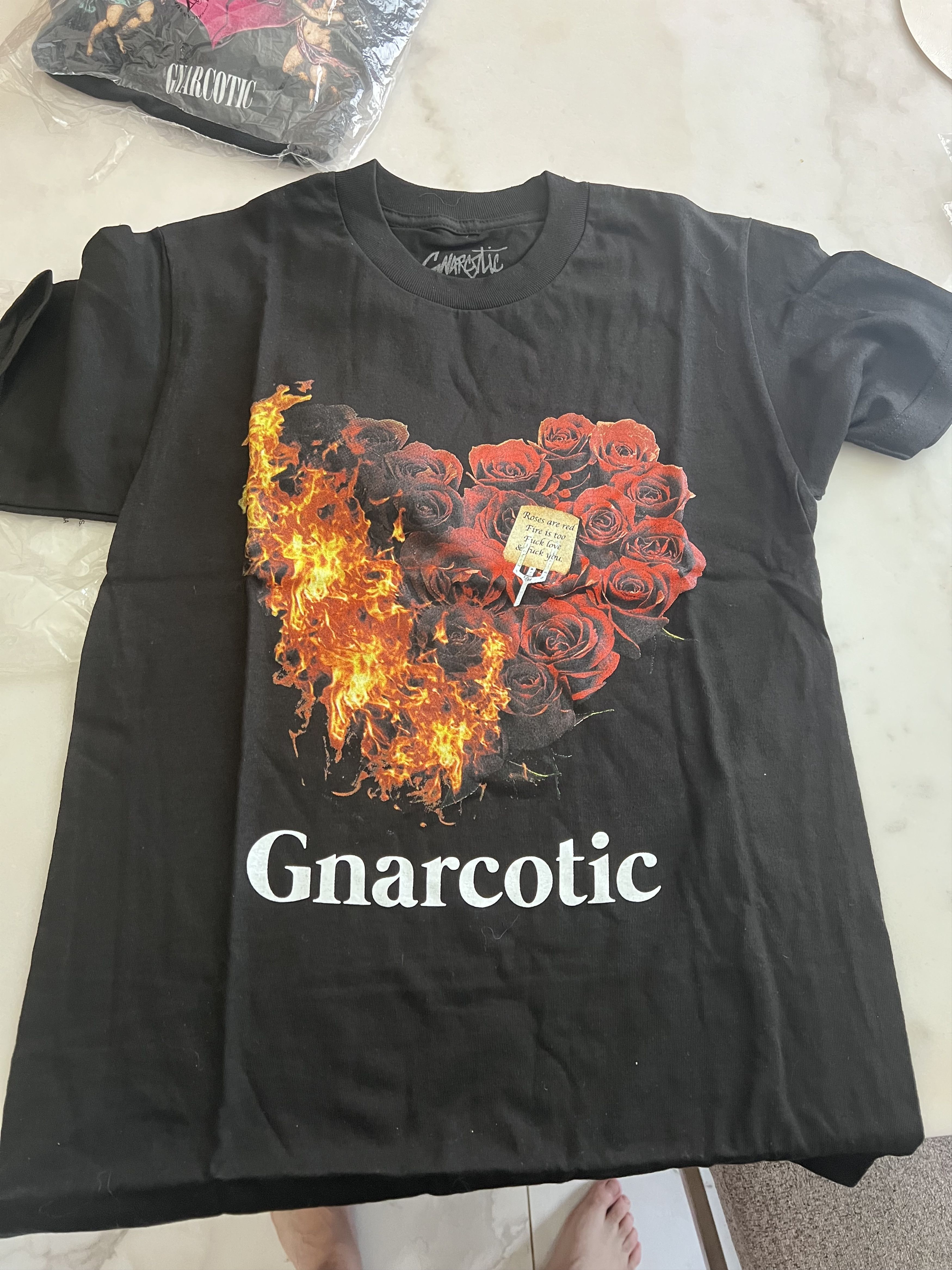 Gnarcotic Gnarcotic Flames Heart Valentines Tee Black Size Small Size US S / EU 44-46 / 1 - 1 Thumbnail