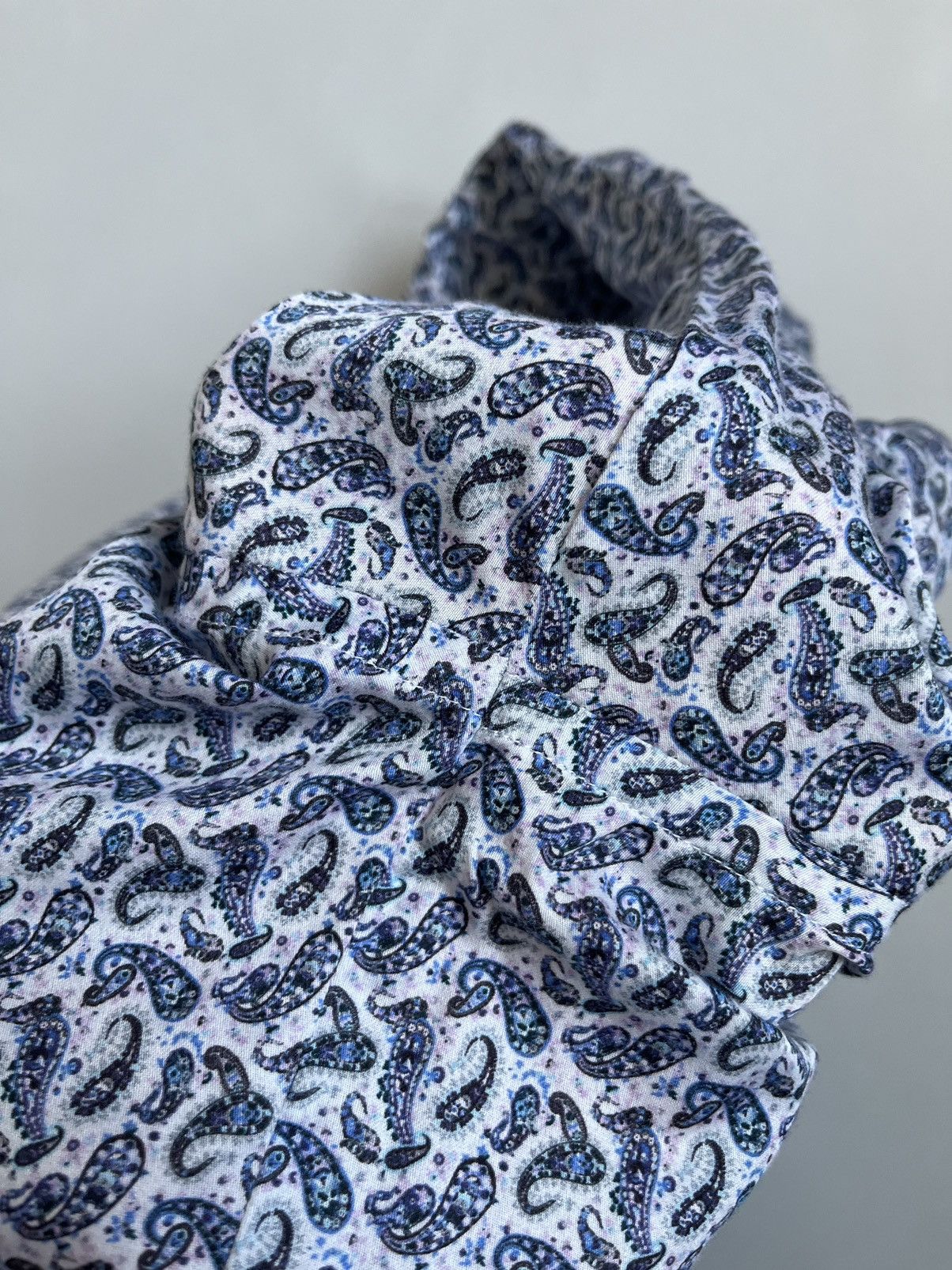 Etro × La Martina × Polo Ralph Lauren Etro Milano Men Blue Paisley Button Up Shirt Size US M / EU 48-50 / 2 - 13 Thumbnail