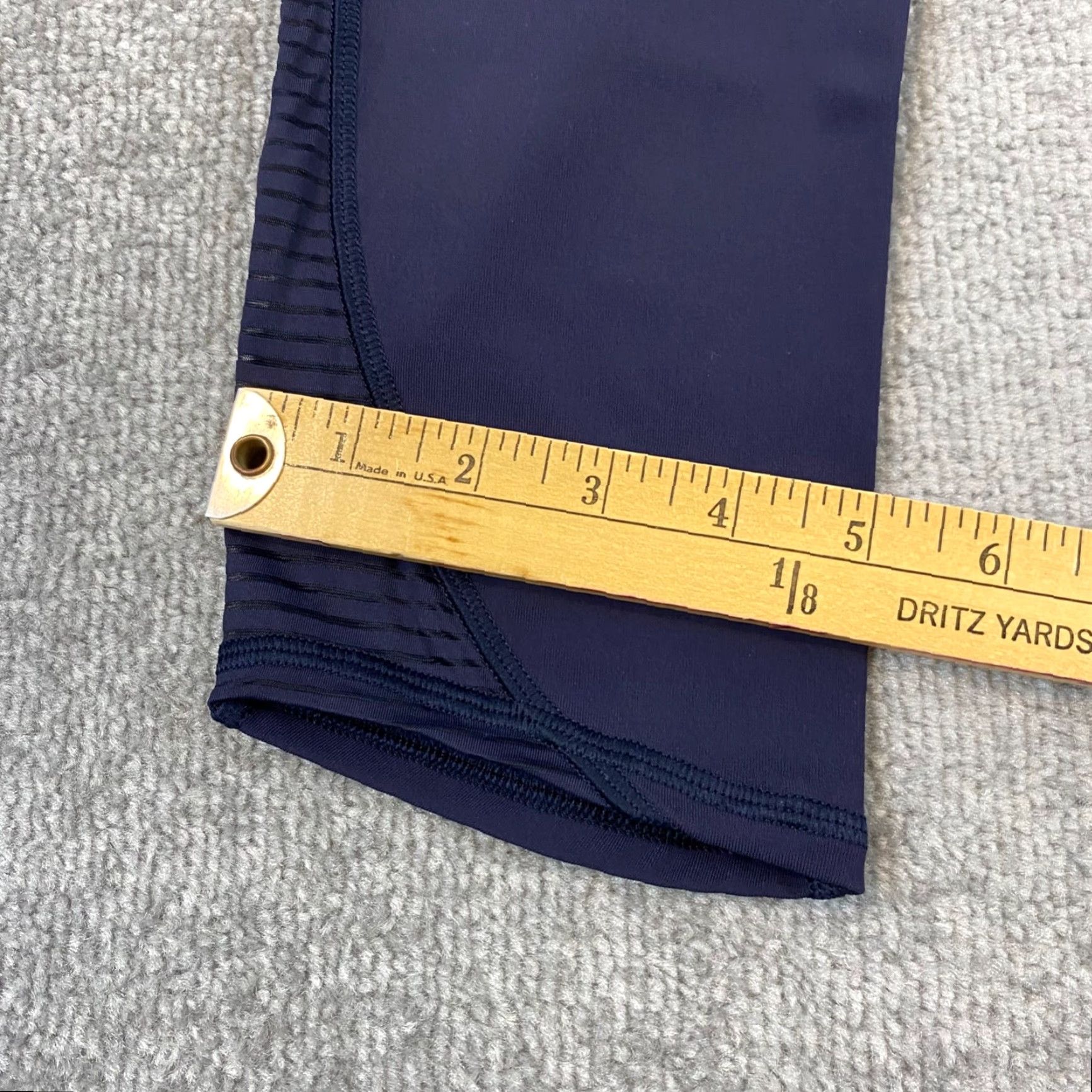 Lululemon Lululemon Leggings Womens Size 4 Navy Blue 17.5" Inseam Capris Workout Athletic Size 27" / US 4 / IT 40 - 6 Thumbnail