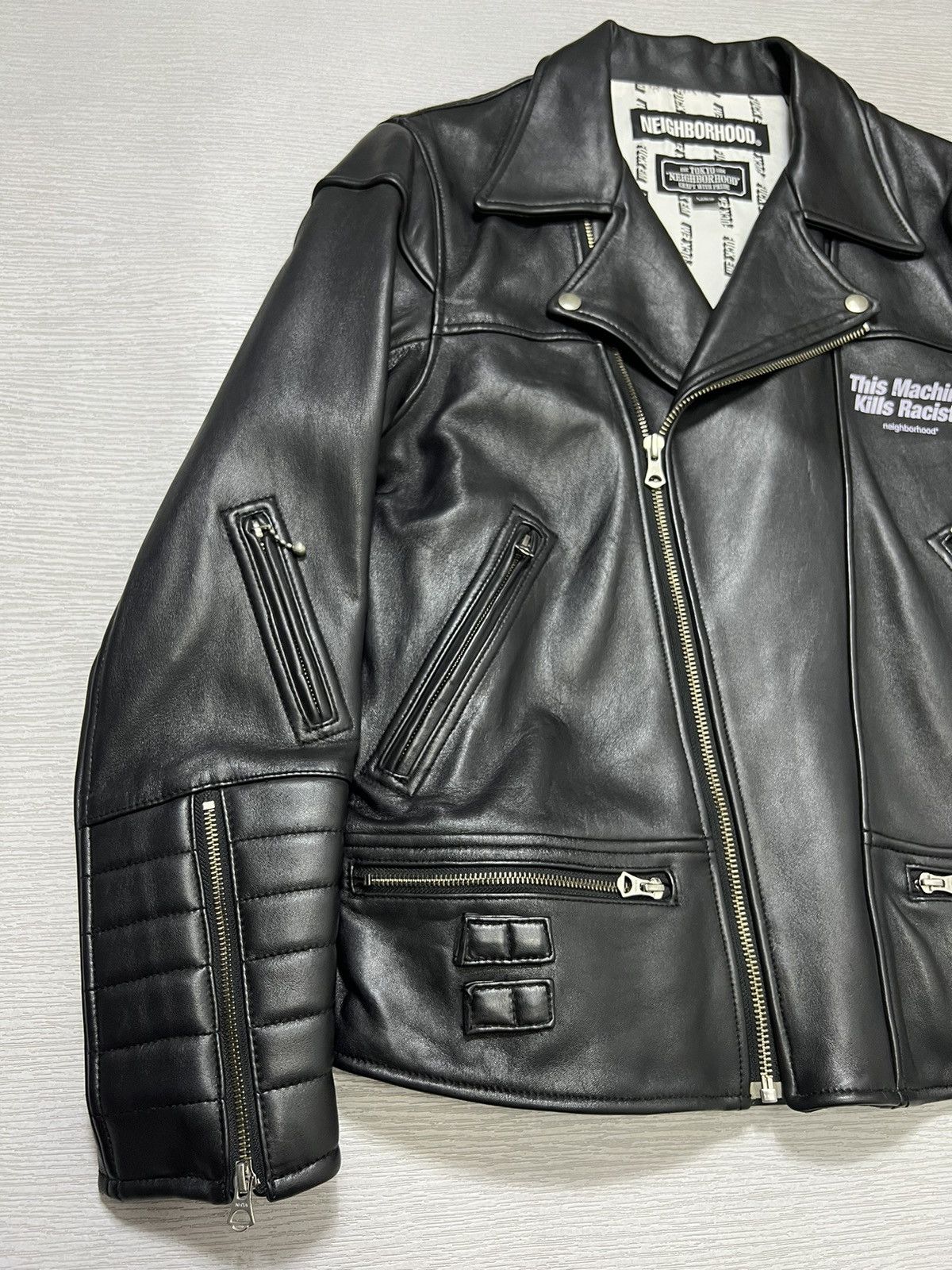 Neighborhood Neighborhood - A/W 18’ - Clay Leather Rider’s Jacket Size US L / EU 52-54 / 3 - 6 Thumbnail