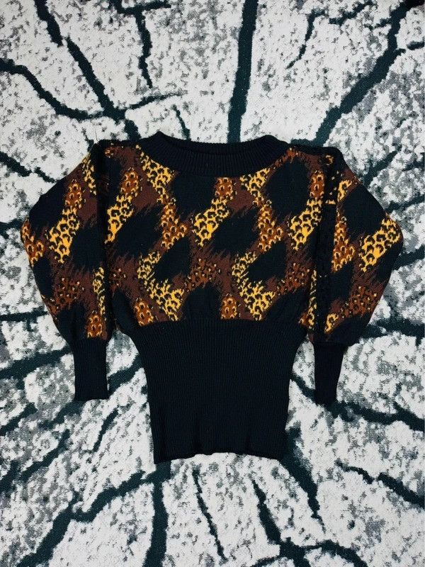 Yves Saint Laurent Vintage Yves Saint Laurent Rive Gauche runway sweater Size S / US 4 / IT 40 - 1 Thumbnail