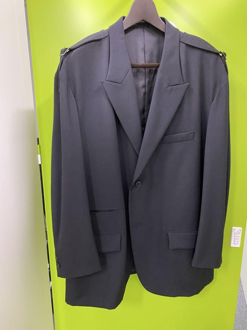 Yohji Yamamoto POUR HOMME 24ss jacket with shoulder belt HO-J74-534 Size US XL / EU 56 / 4 - 1 Thumbnail