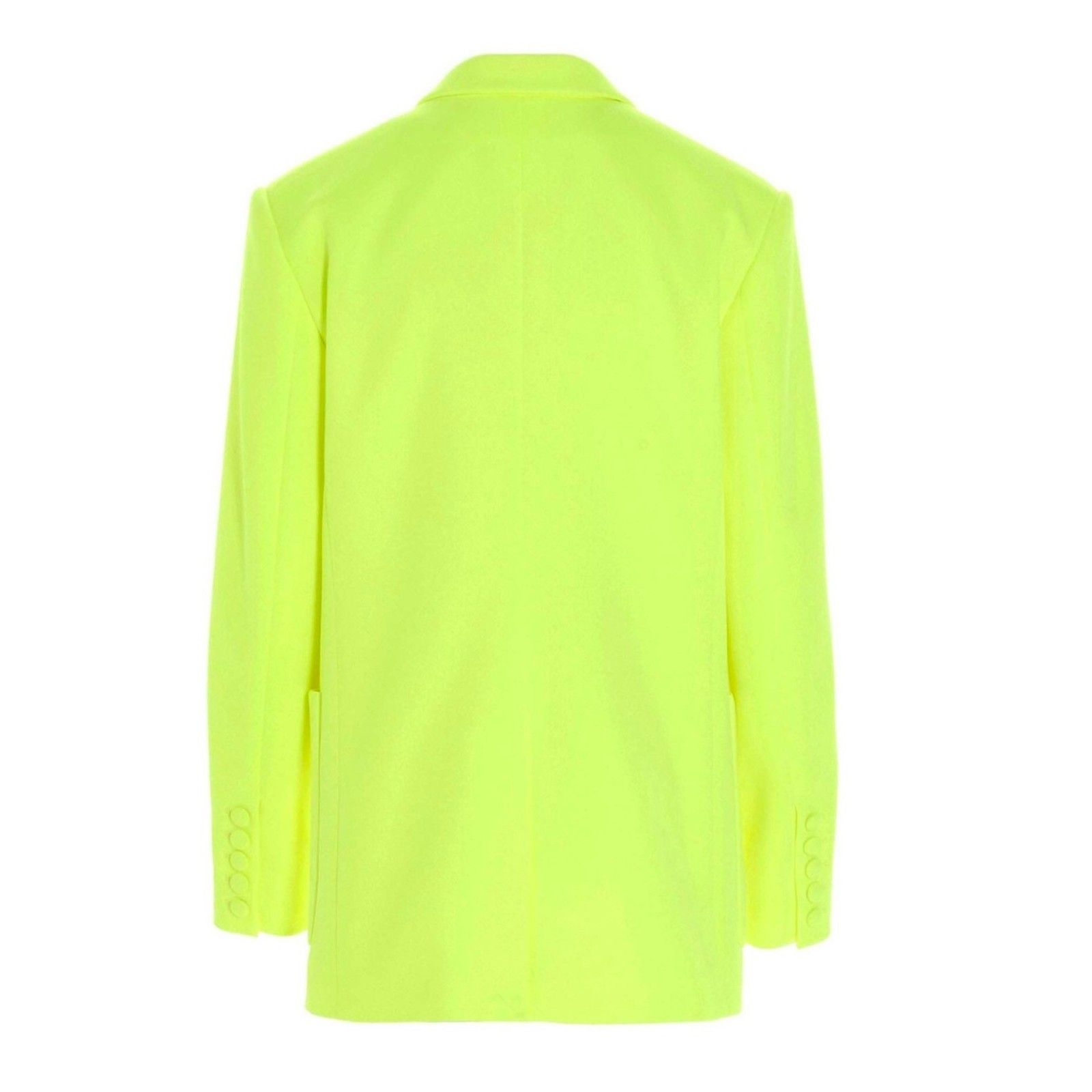 Balmain Double Breasted Boyfriend Blazer in Neon Yellow US 4 $1995 Size XS / US 0-2 / IT 36-38 - 3 Thumbnail