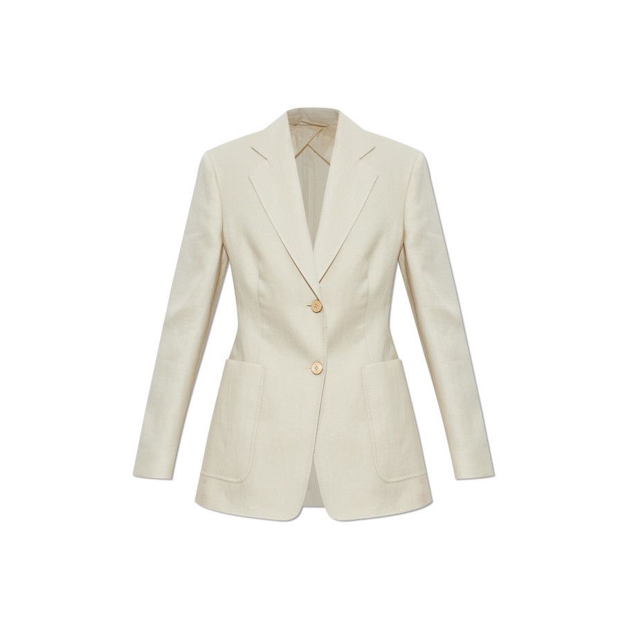 Max Mara MAX MARA Cream Linen Volonta Blazer Jacket New & Authentic ( Size L / US 10 / IT 46 - 1 Preview