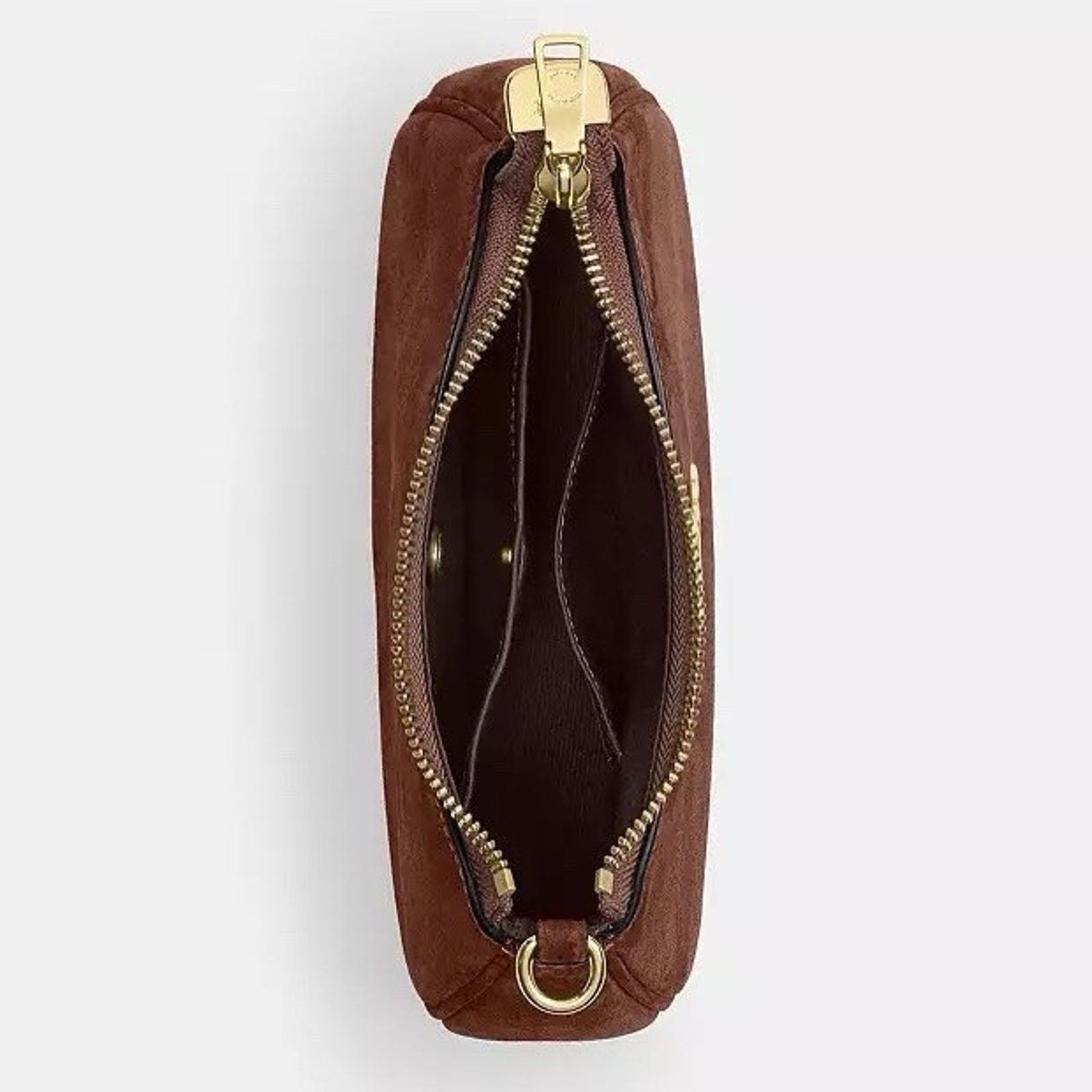 Coach NWT Coach Teri Mini Crossbody Bag CCE42 Suede Vintage Brown Size ONE SIZE - 14 Thumbnail