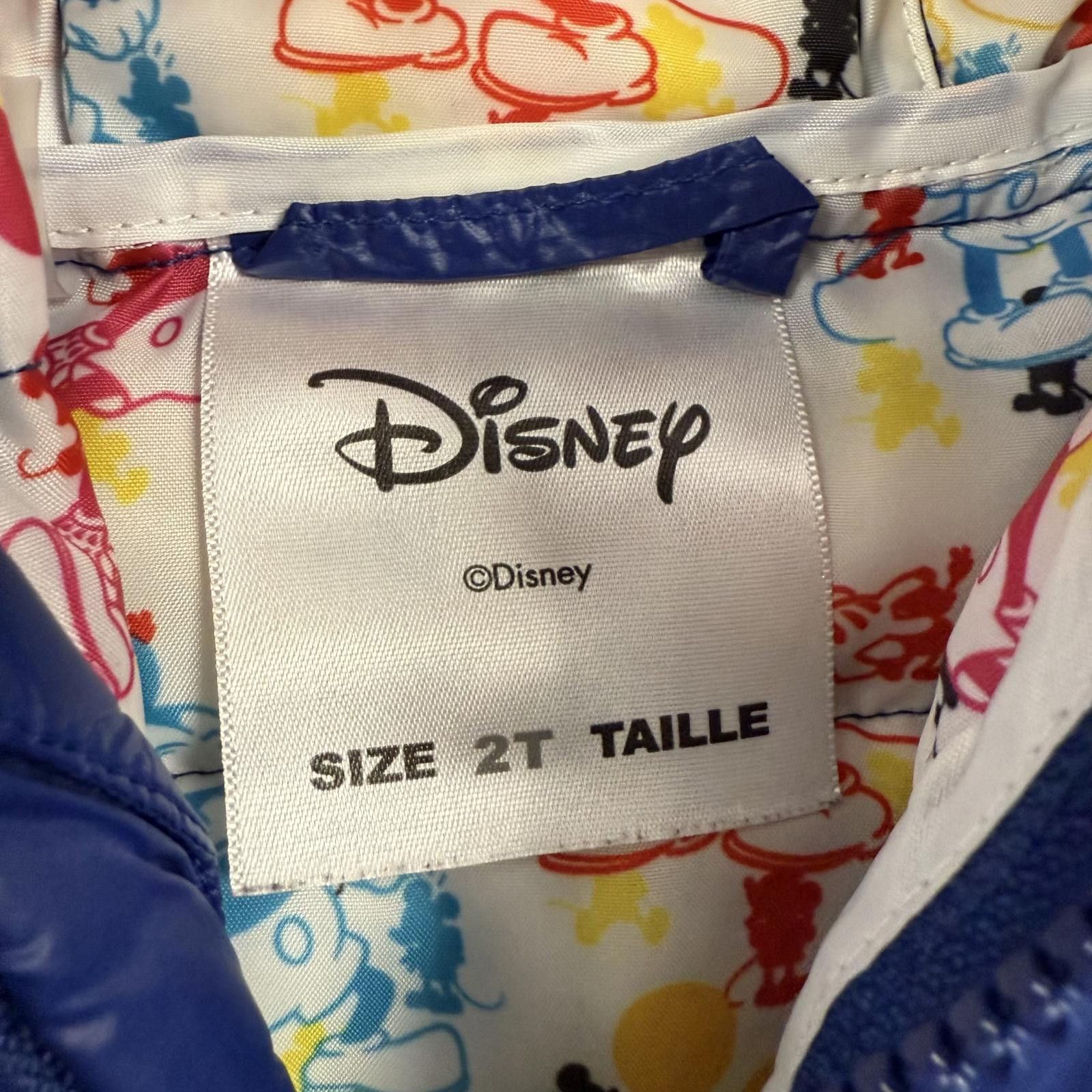 Disney Disney Baby Boys Hooded Puffer Jacket Blue 2T Size US XXS / EU 40 - 3 Thumbnail