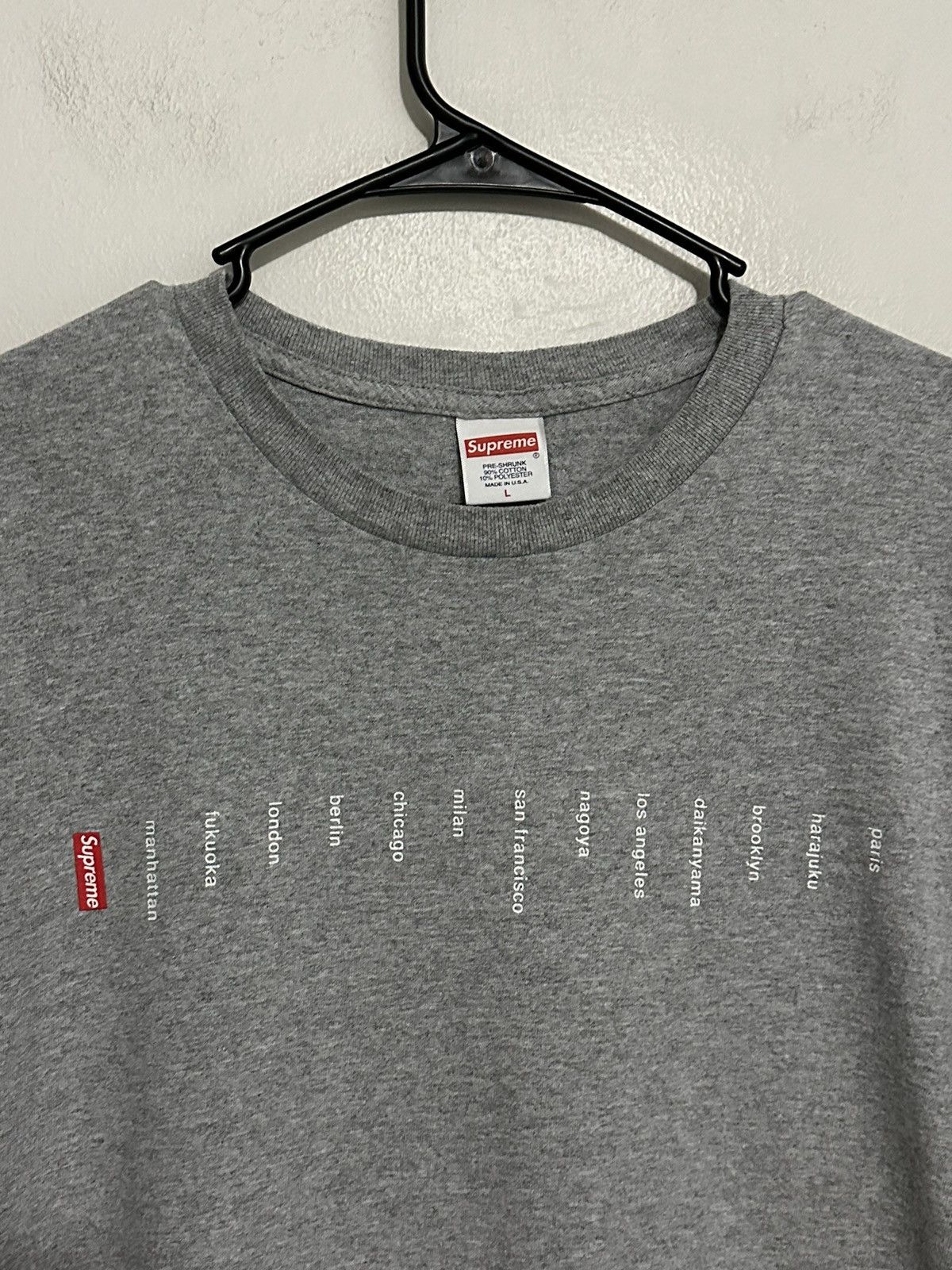 Supreme Supreme Location Tee Size US L / EU 52-54 / 3 - 2 Thumbnail
