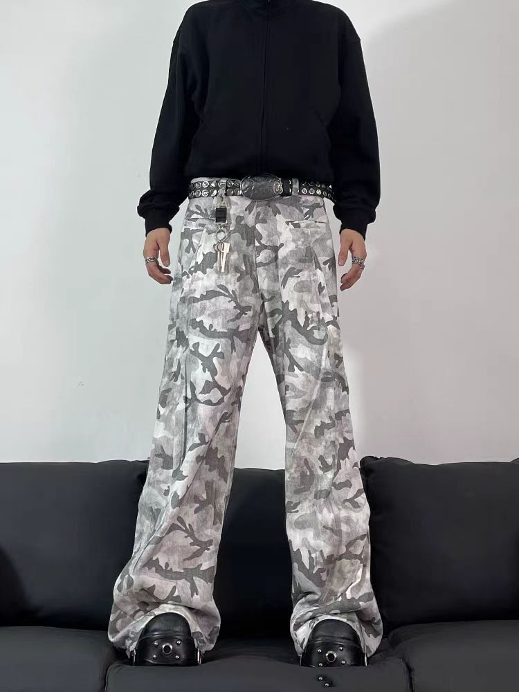 Japanese Brand × Jean Vintage camo workwear baggy casual pants Size US 30 / EU 46 - 4 Thumbnail