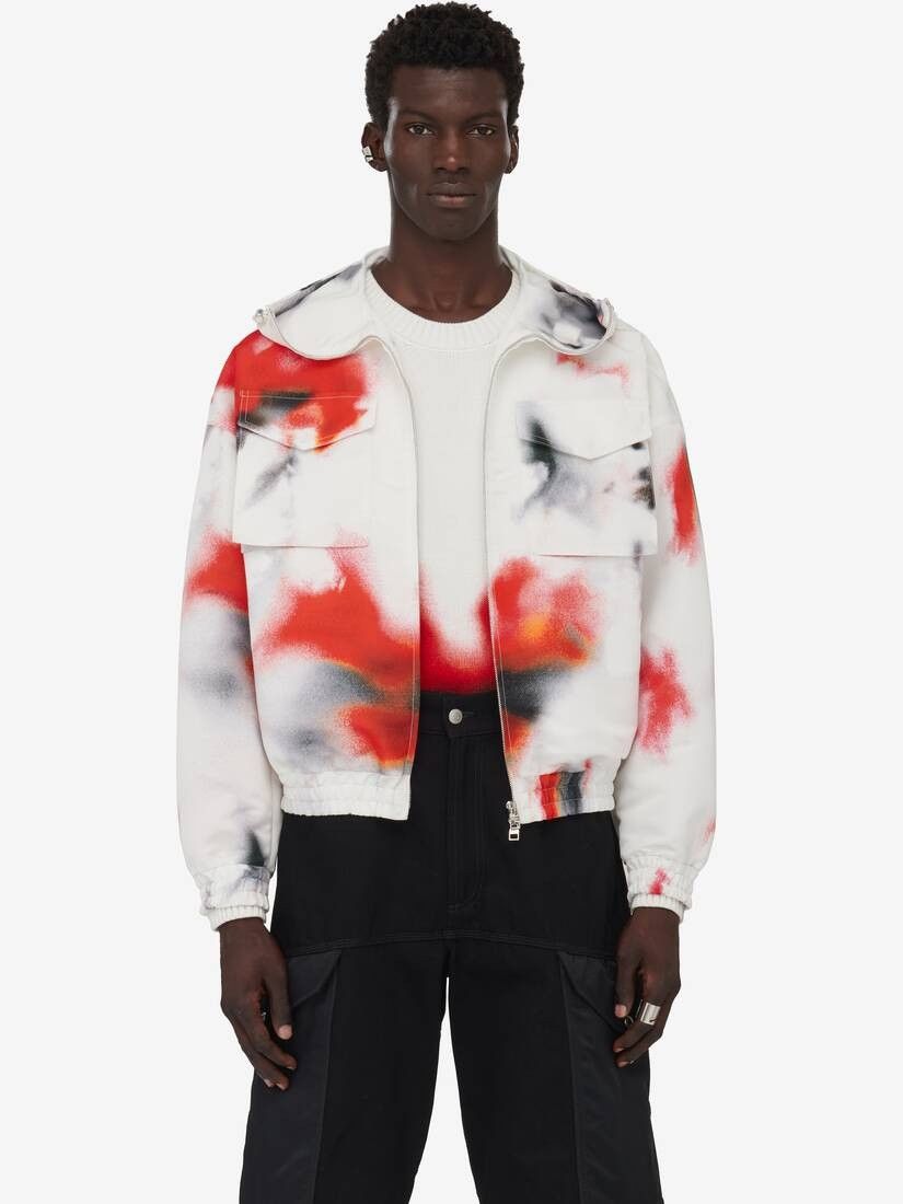 Alexander McQueen o1w1db10725 Obscured Flower Windbreaker Jacket in Multicolor Size US M / EU 48-50 / 2 - 5 Thumbnail