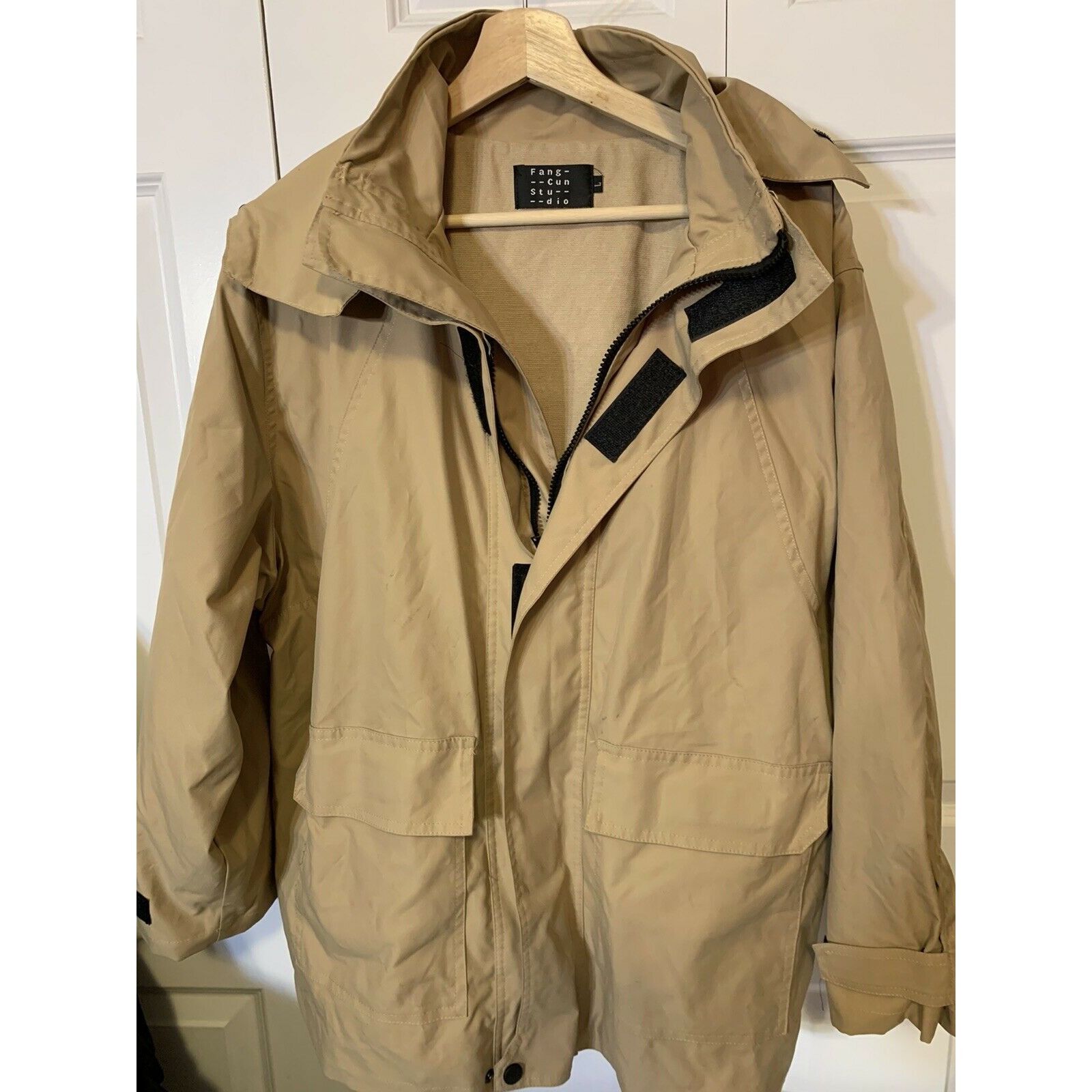 Other Fang-Cun Studio Jacket Women’s Sz L Tan Hood Size L / US 10 / IT 46 - 1 Thumbnail