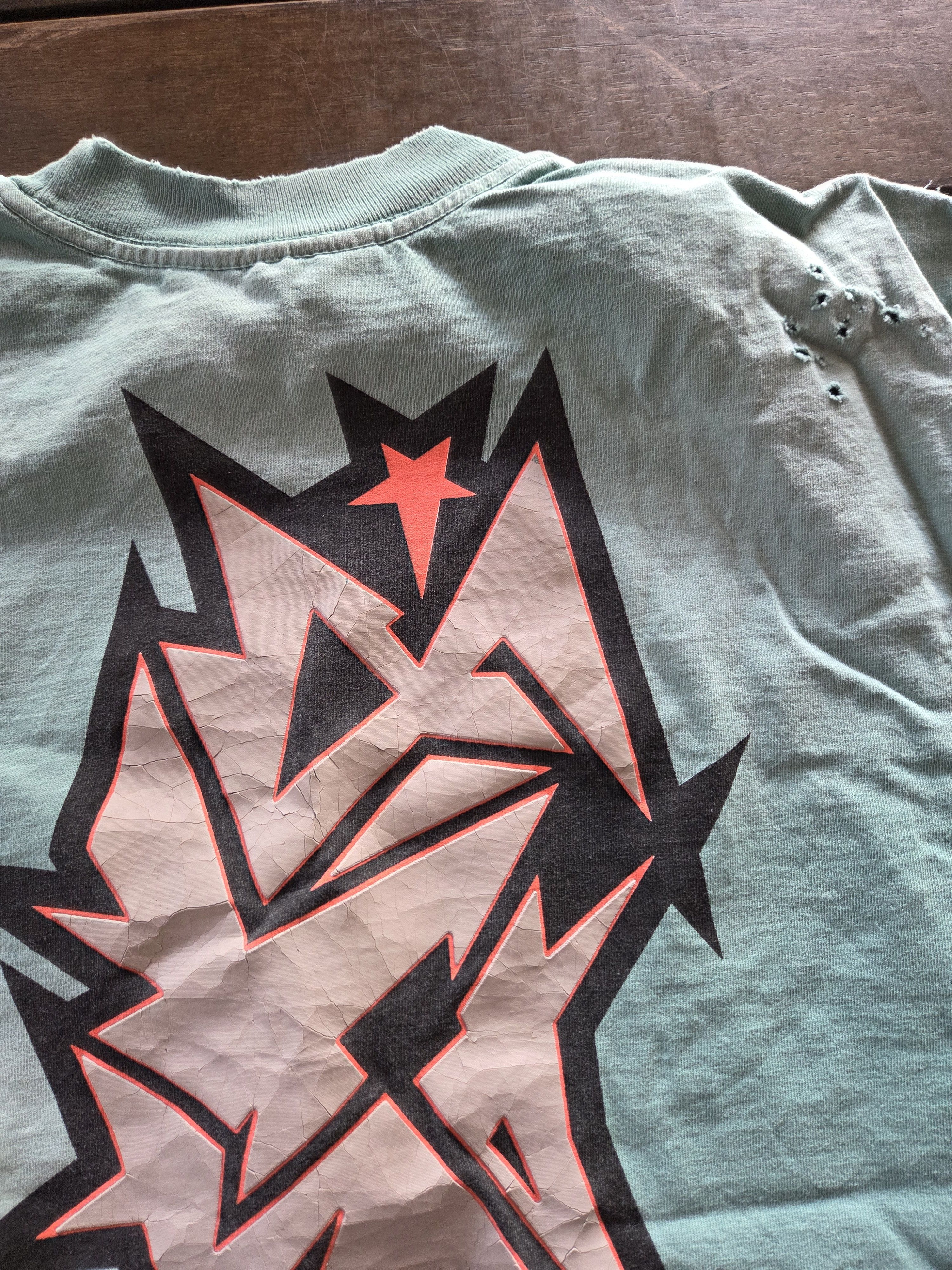 HELLSTAR Unreleased Hellstar Turquoise cracked print Capsule 10 shirt Size US S / EU 44-46 / 1 - 20 Thumbnail