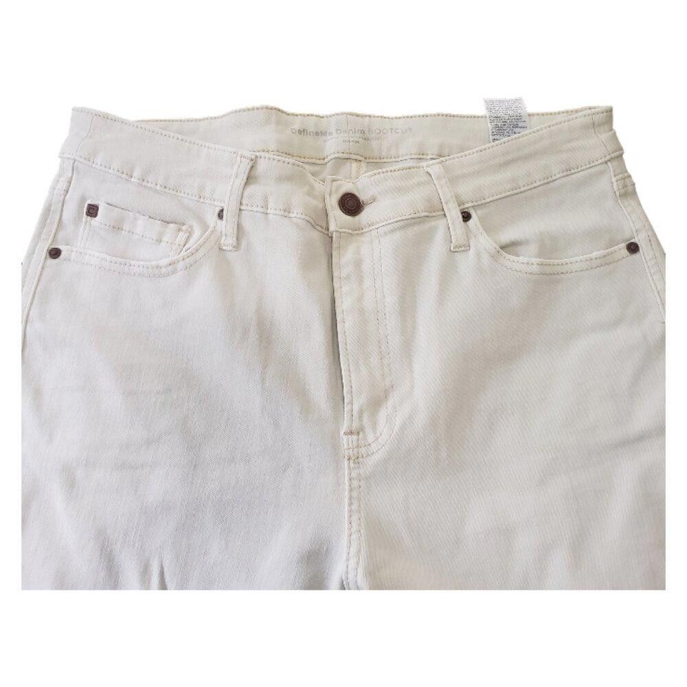 Chicos CT1500 Chico's Define Me Denim Bootcut Cream Jean 10R Size 32" / US 10 / IT 46 - 2 Thumbnail
