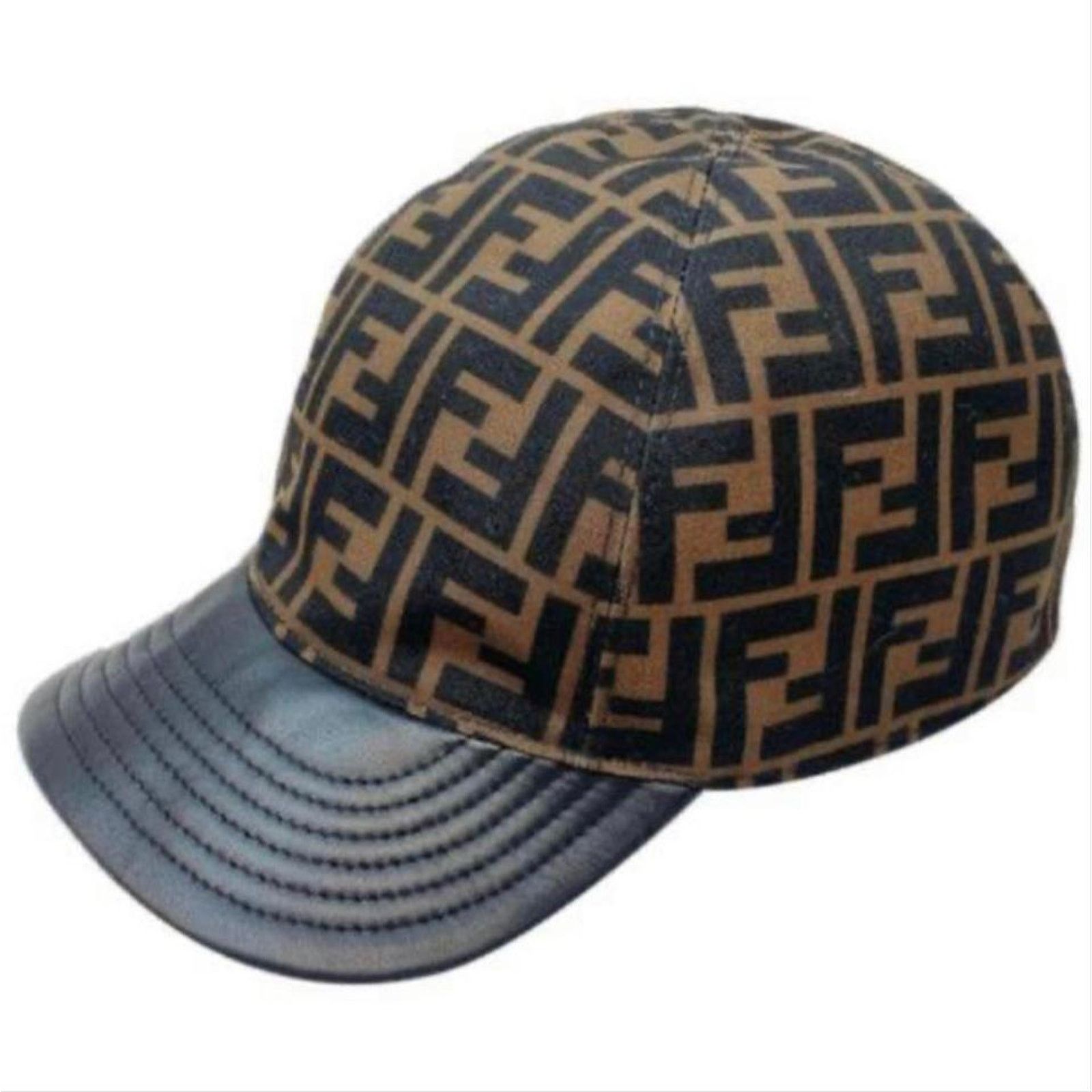 Fendi FF logo stripe reversible baseball hat Size ONE SIZE - 1 Thumbnail