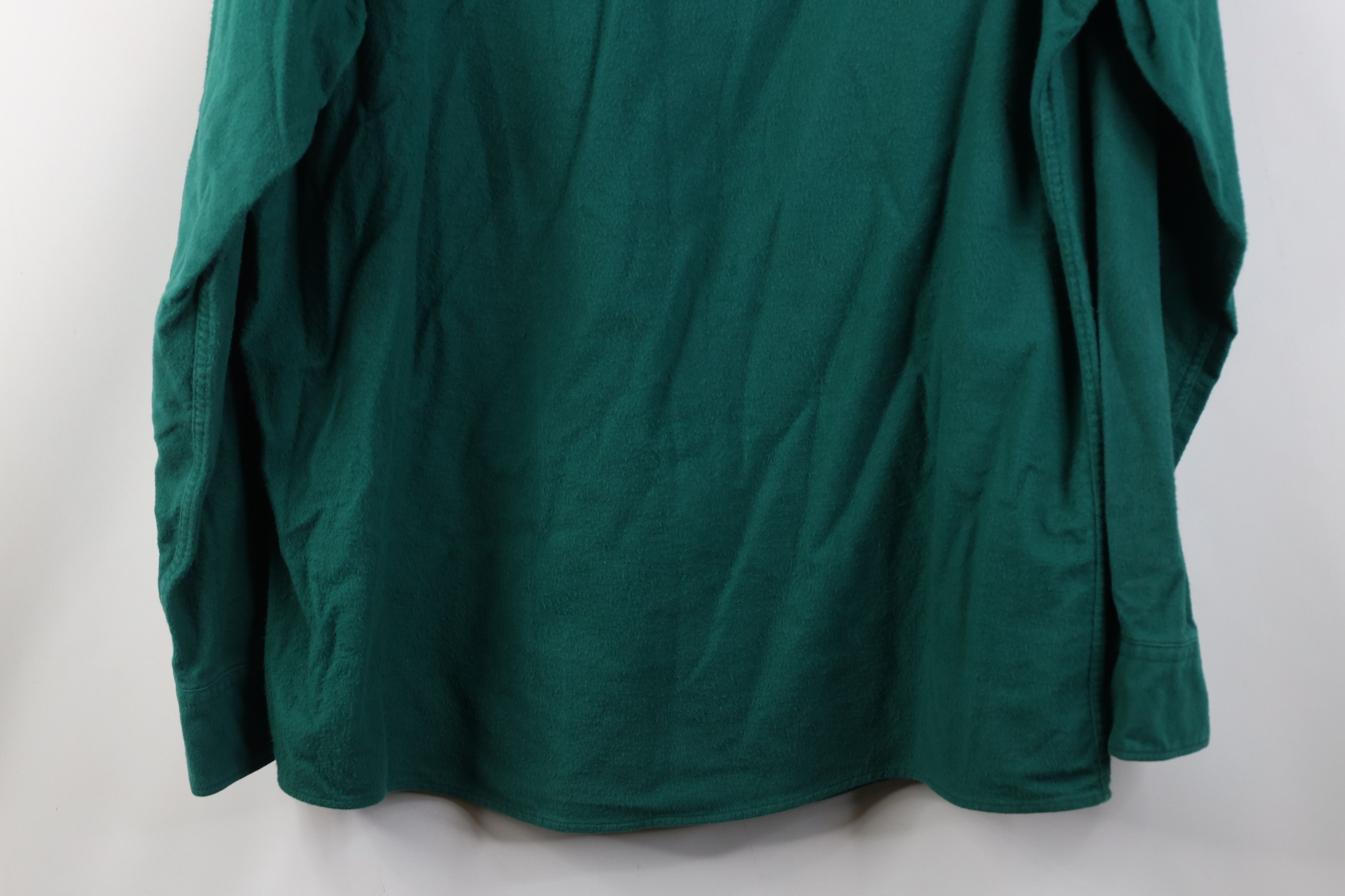 Vintage Vintage 70s Streetwear Cloth Collared Button Shirt Green Size US L / EU 52-54 / 3 - 14 Thumbnail