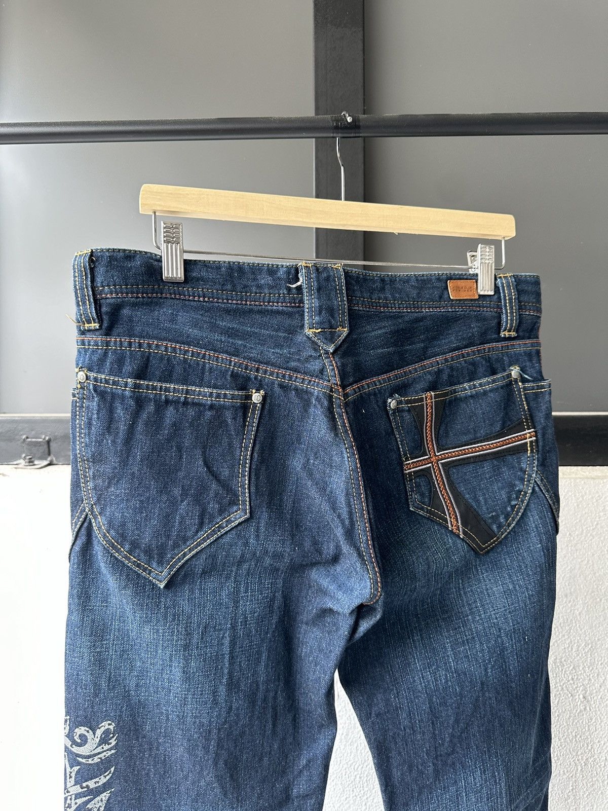 Japanese Brand Y2K NCFM indigo denim Size US 35 - 20 Thumbnail