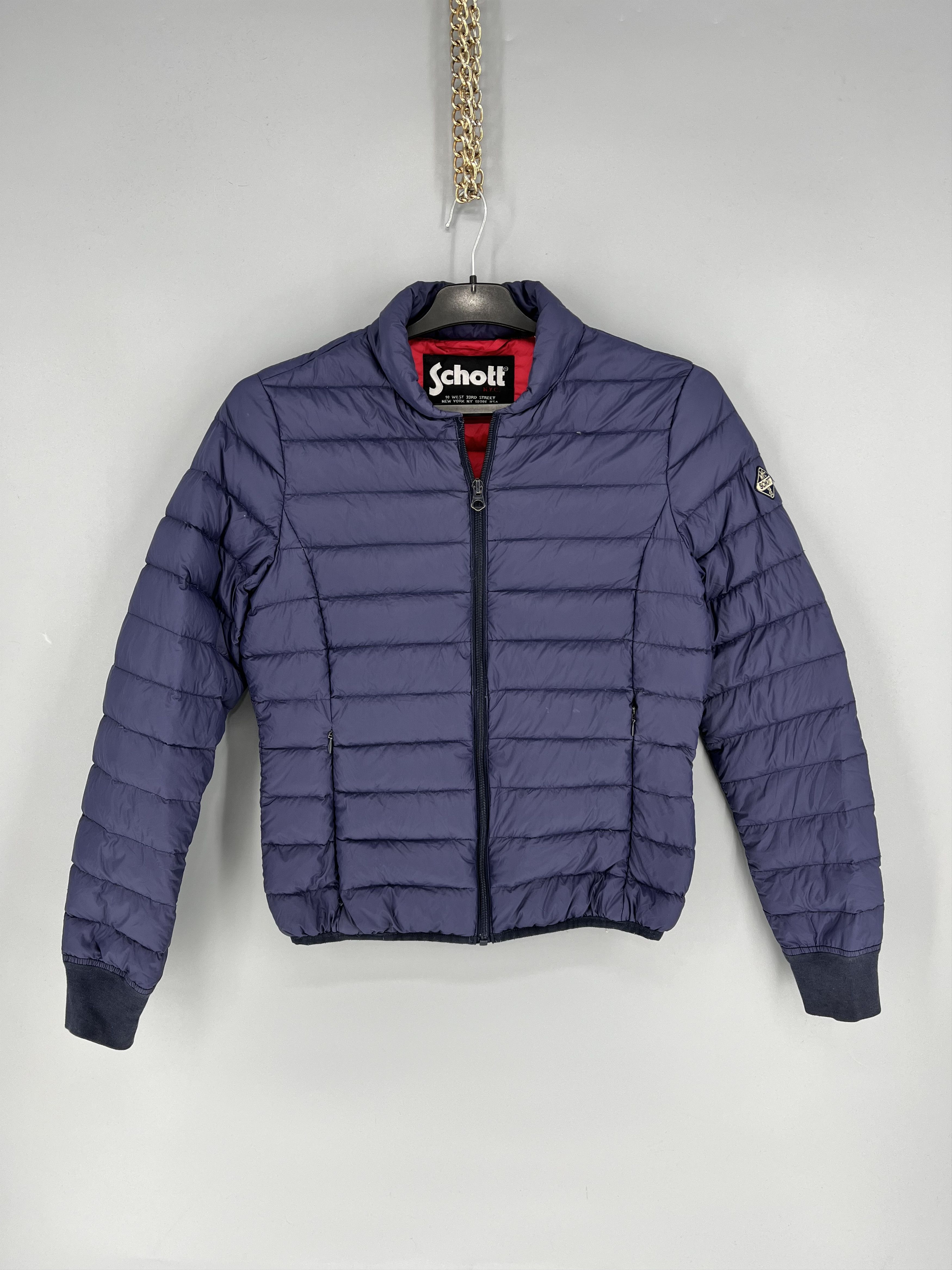 Schott Vintage Schott Down Womens Jacket - Navy Size S Size S / US 4 / IT 40 - 2 Thumbnail