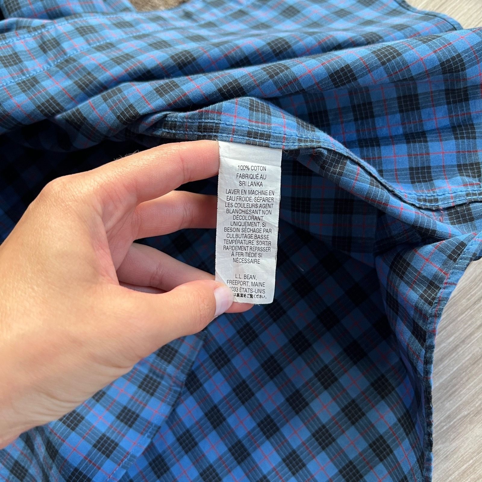 L.L. Bean L.L.Bean Wrinkle Resistant Plaid Regular Shirt 9507AC Size US XL / EU 56 / 4 - 6 Thumbnail