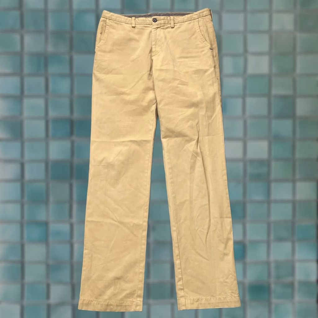 Tommy Hilfiger Tommy Hilfiger Pants Men 34x34 Beige Chino Slacks Pima Cotton Stretch Straight Leg Casual Travel Size US 34 / EU 50 - 1 Thumbnail