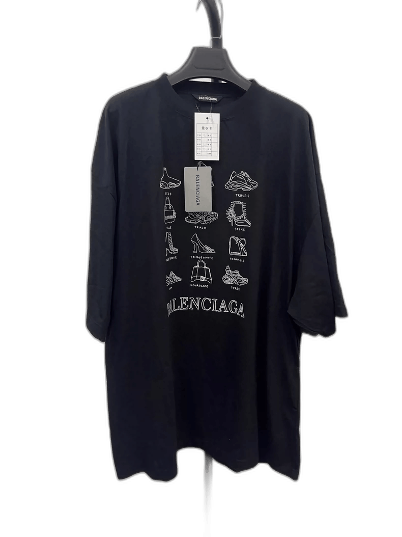 Balenciaga Balenciaga Oversized Casual Graphic T-Shirt Size US S / EU 44-46 / 1 - 1 Thumbnail
