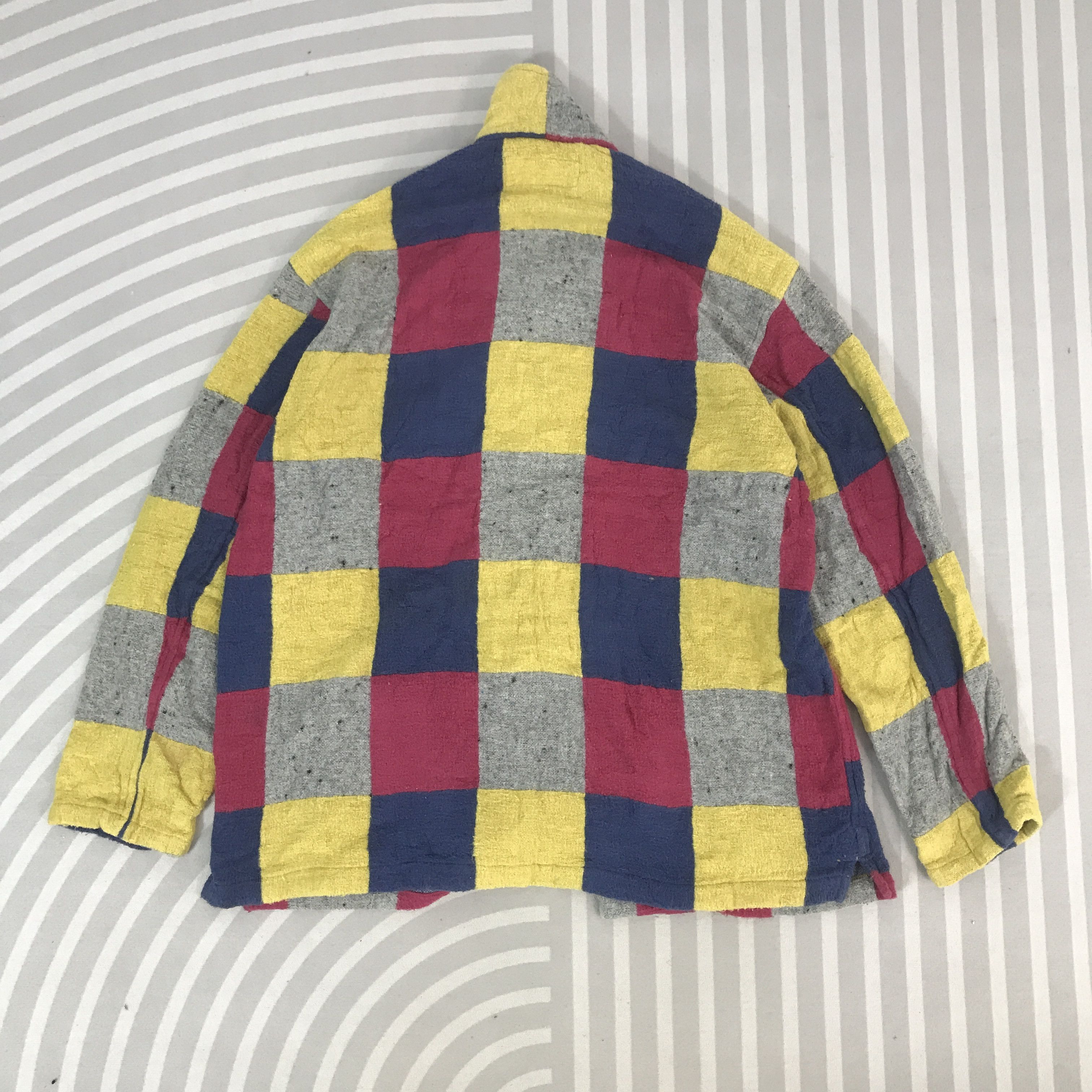 Japanese Brand Vintage Hakka Homme Multicolour blazer style Jacket Size US L / EU 52-54 / 3 - 3 Thumbnail
