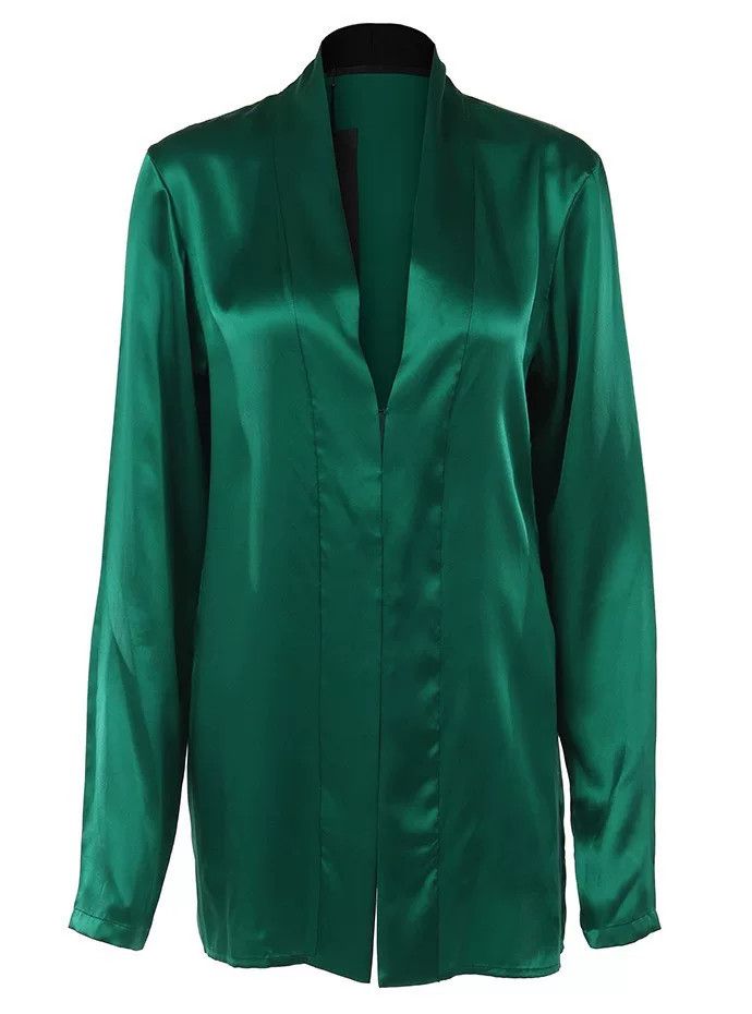 Haider Ackermann Haider Ackermann Silk Cardigan Robe Size S / US 4 / IT 40 - 1 Thumbnail