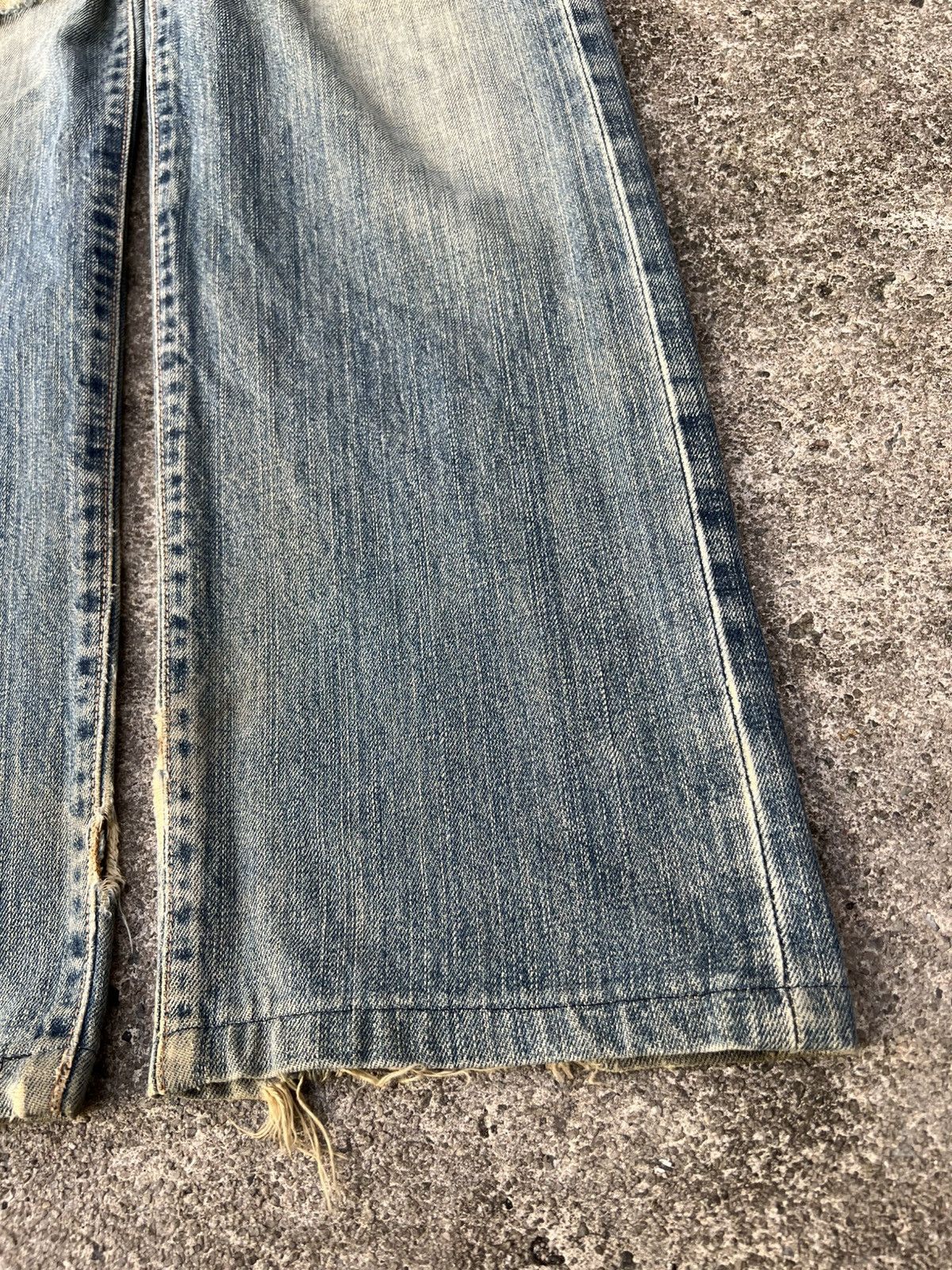 Edwin Vintage Edwin 505x Selvedge Distressed Mud Wash Jean Size US 30 / EU 46 - 8 Thumbnail