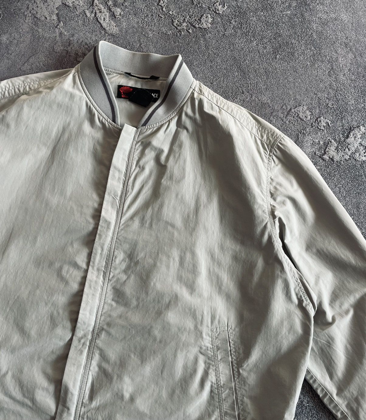 Versace Vintage Versace Sport SPA Nylon Men’s Bomber Jacket 52 Size Size US L / EU 52-54 / 3 - 3 Thumbnail
