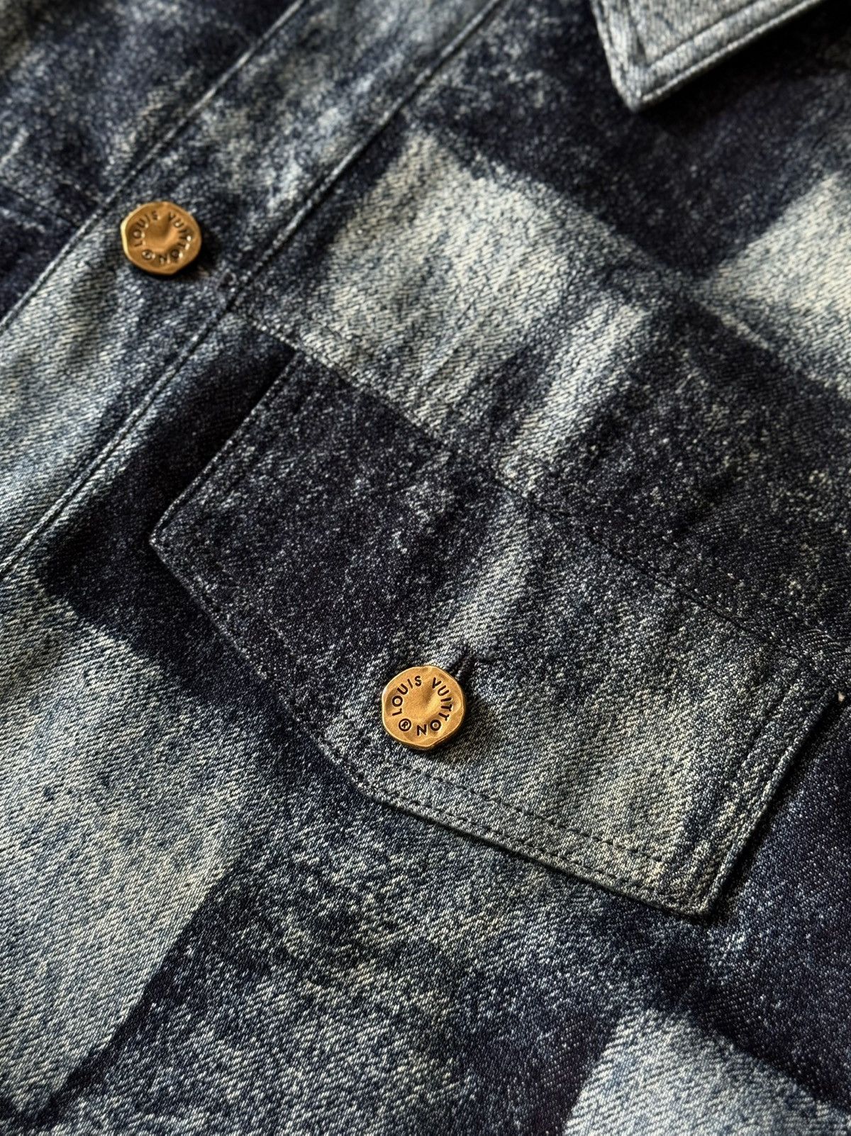 Louis Vuitton Louis Vuitton - Virgil Abloh - Pre Fall 2021 - Damier Denim Size US XL / EU 56 / 4 - 6 Thumbnail