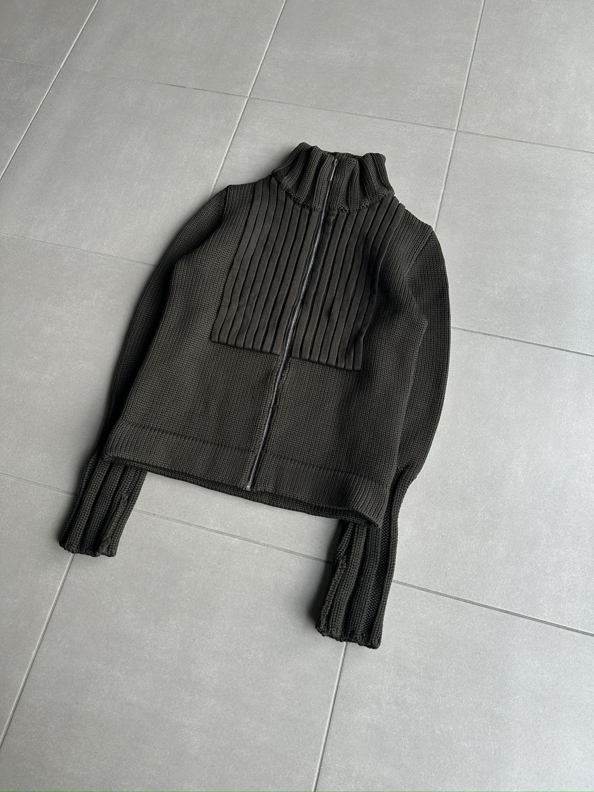 Dior × Hedi Slimane Dior Homme AW02 “Reflexion” panelled divers knit Size US S / EU 44-46 / 1 - 5 Thumbnail