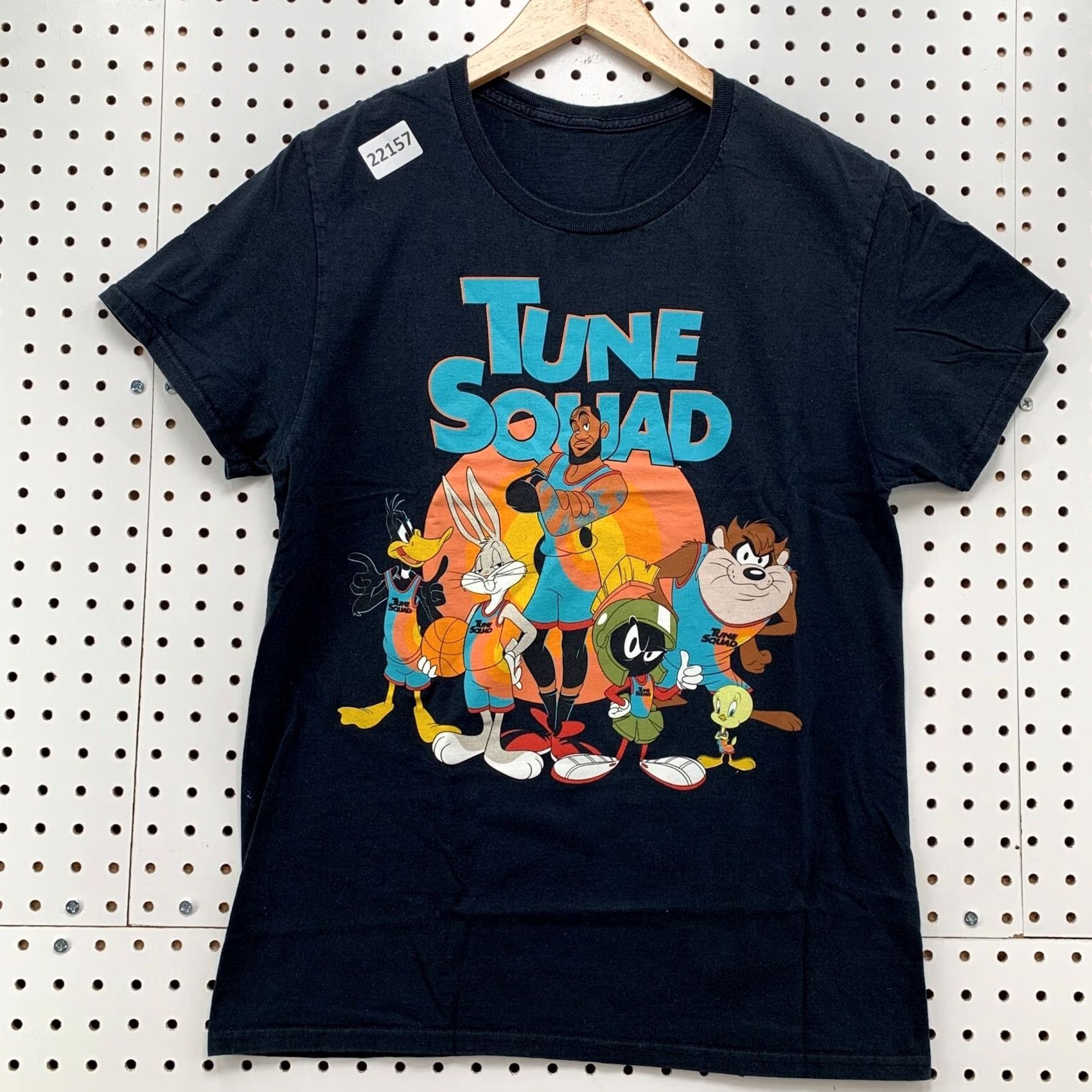 Vintage Tune Squad Shirt Black Looney Toons Lebron James Adult Small 18x27 Movie TEE Size US S / EU 44-46 / 1 - 5 Thumbnail