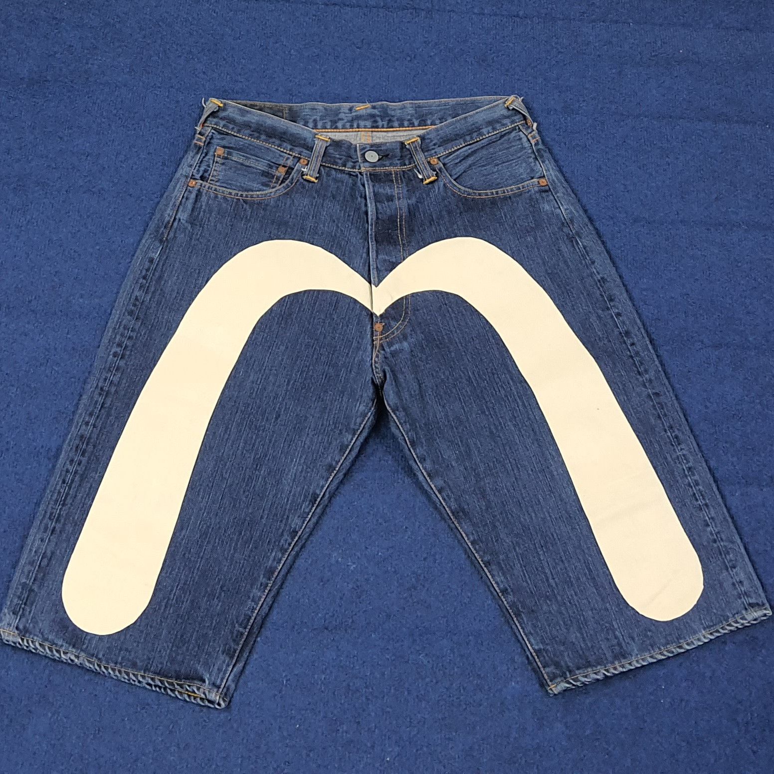 Evisu Vintage Evisu Japan Custom Daicock Short Jeans C265N28 Size US 31 - 5 Thumbnail