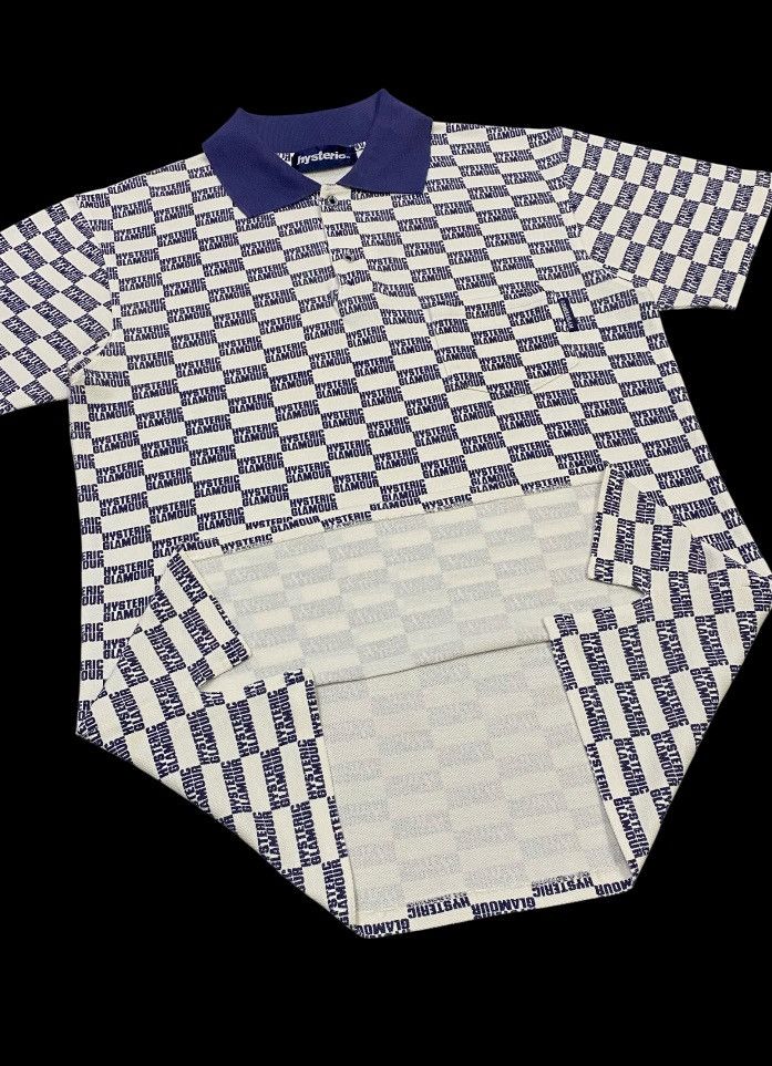 Hysteric Glamour × Japanese Brand Rare🔥Vintage Hysteric Glamour Full Writing Print Polo Shirt Size US M / EU 48-50 / 2 - 7 Thumbnail
