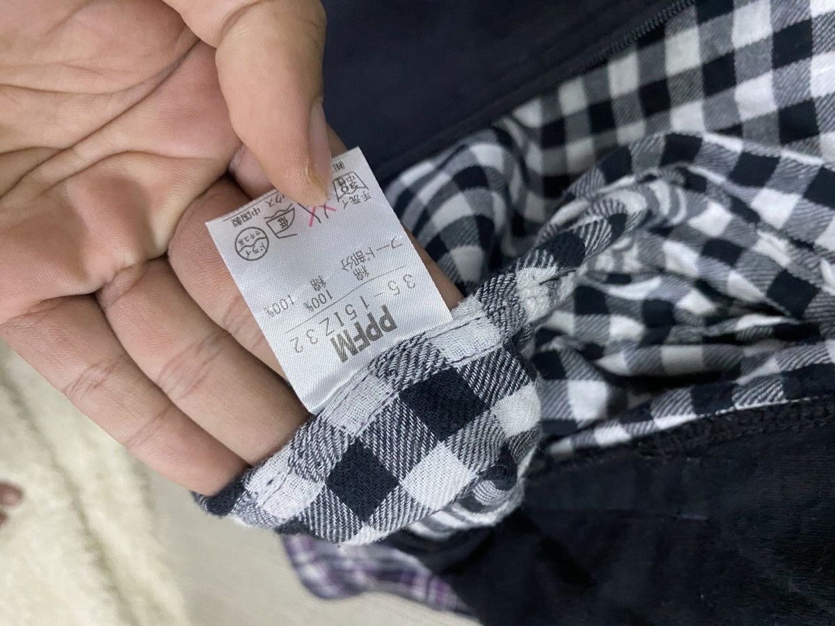 Japanese Brand × PPFM × Seditionaries Vintage ppfm button shirt tartan double layer with hood Size US L / EU 52-54 / 3 - 7 Thumbnail