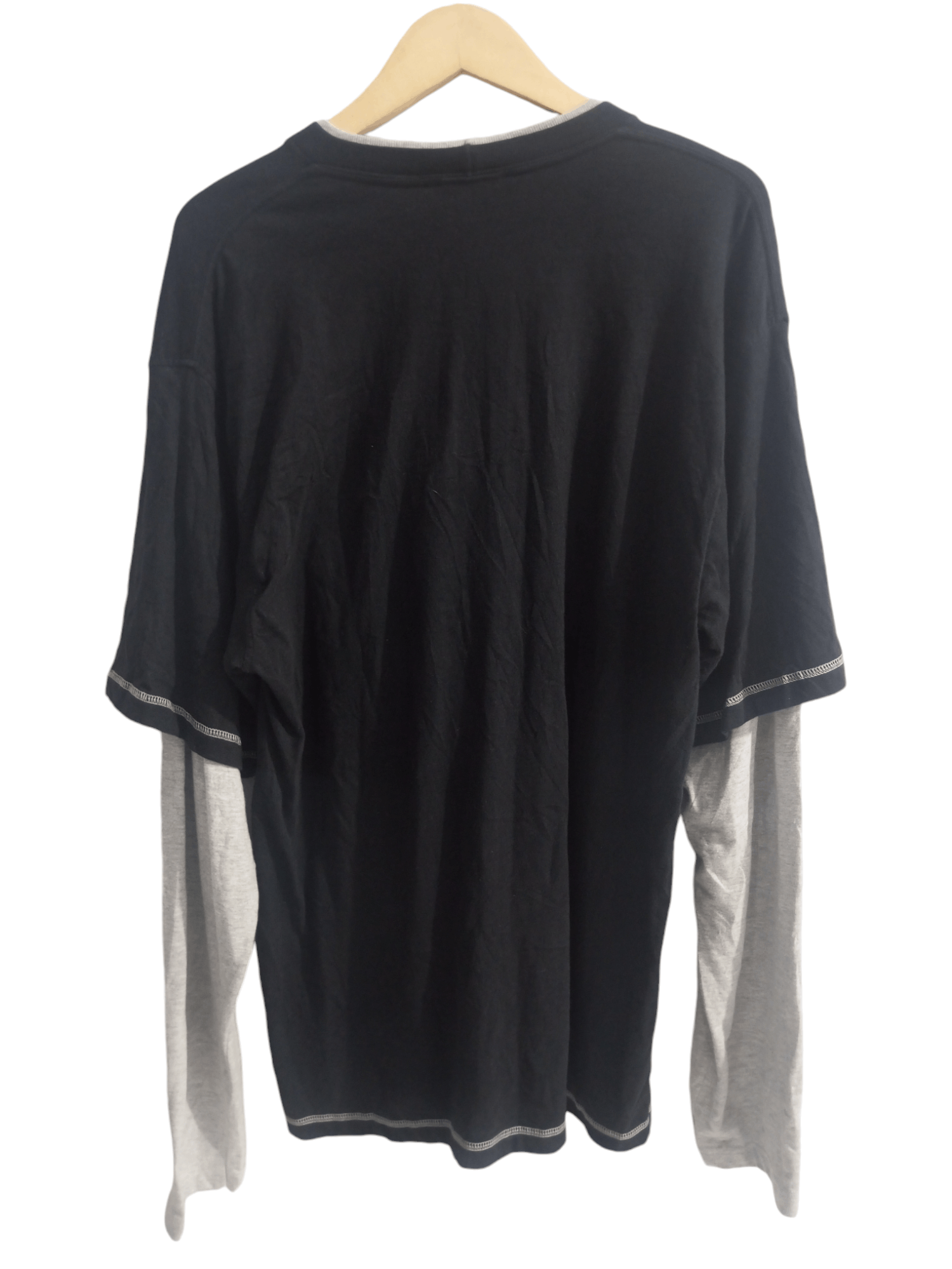 Nike × Vintage Vintage y2k nike double layer long sleeve tshirt Size US L / EU 52-54 / 3 - 8 Thumbnail
