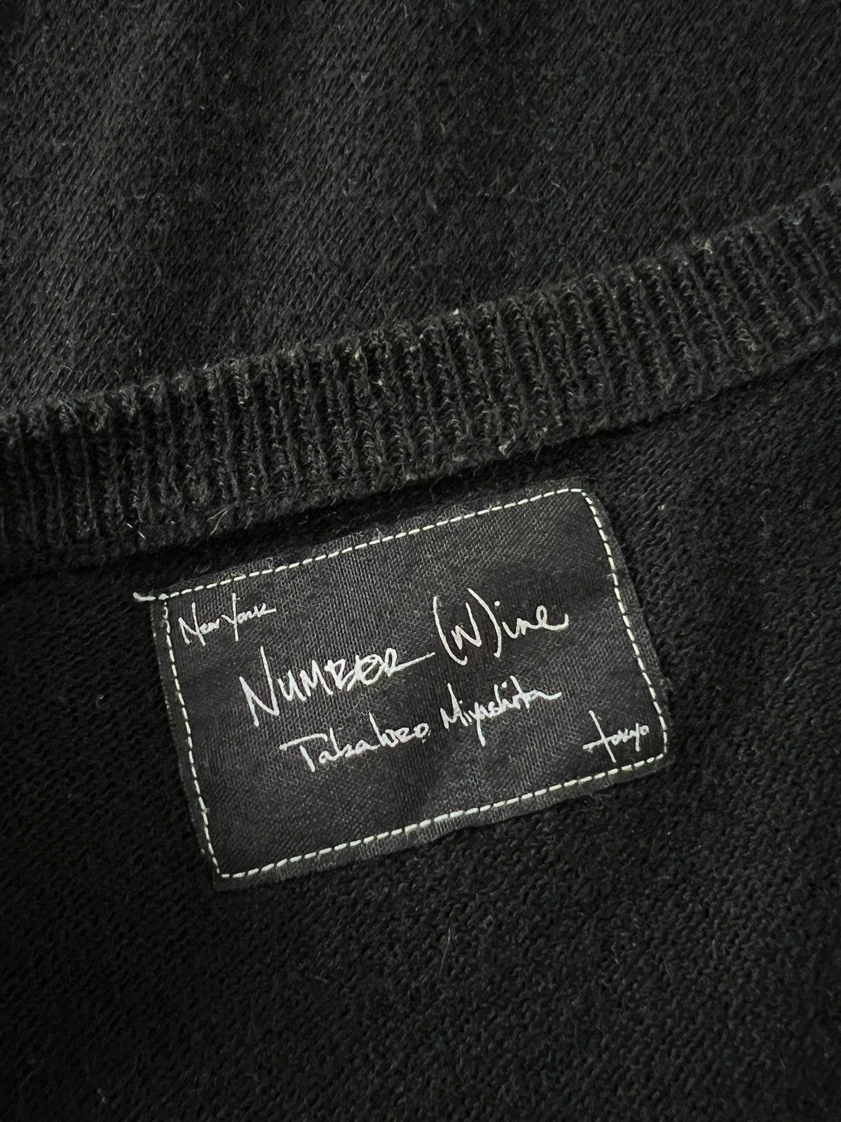 Number (N)ine 2000s Number (N)ine Off Shoulder Button Alpaca Knit Sweater Size US M / EU 48-50 / 2 - 11 Thumbnail